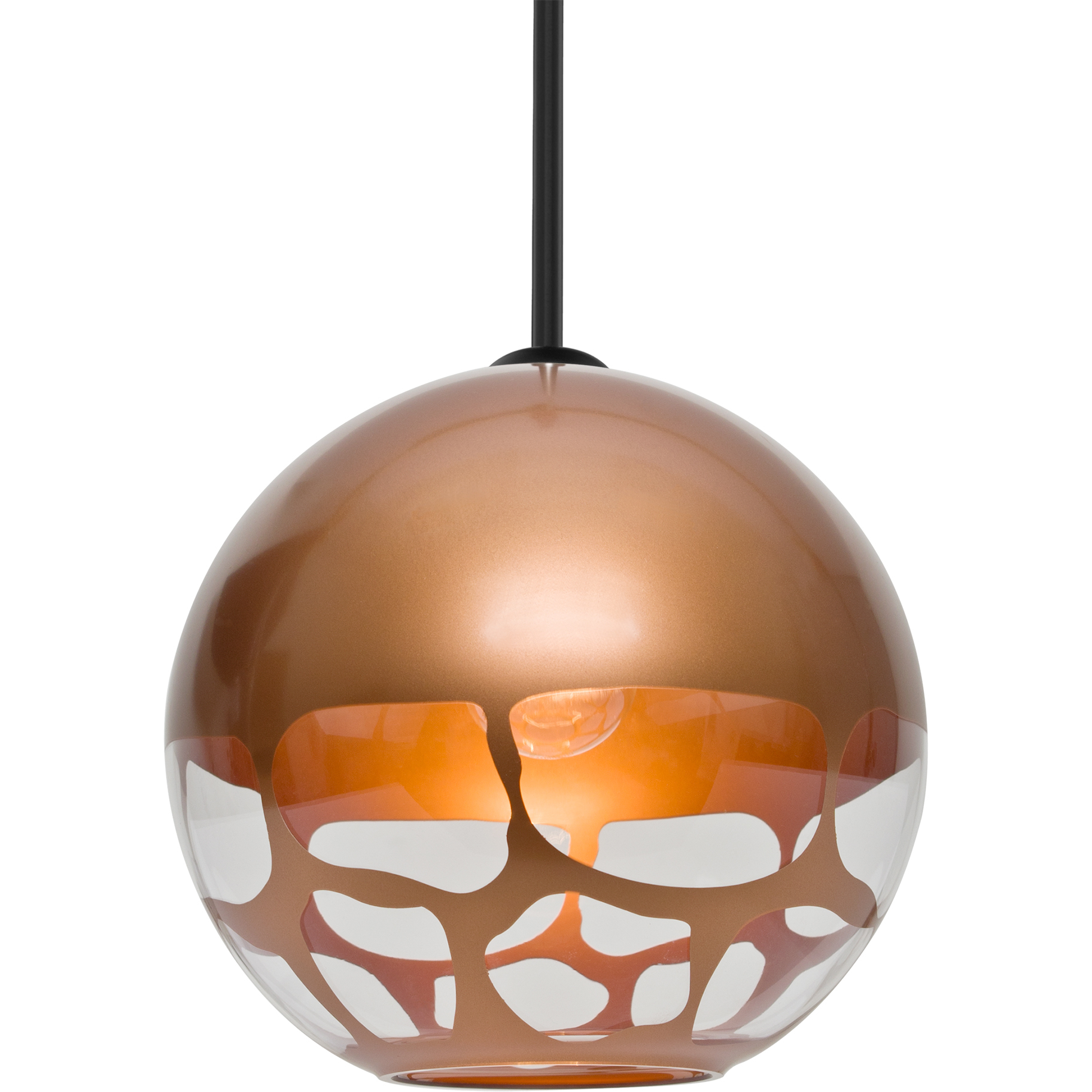 Rocky LED Black Stem Pendant Ceiling Light
