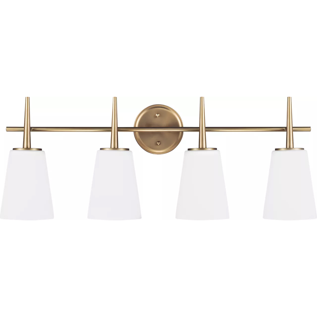 Driscoll 4 Light 30.75 inch Satin Brass Wall Bath Fixture Wall Light