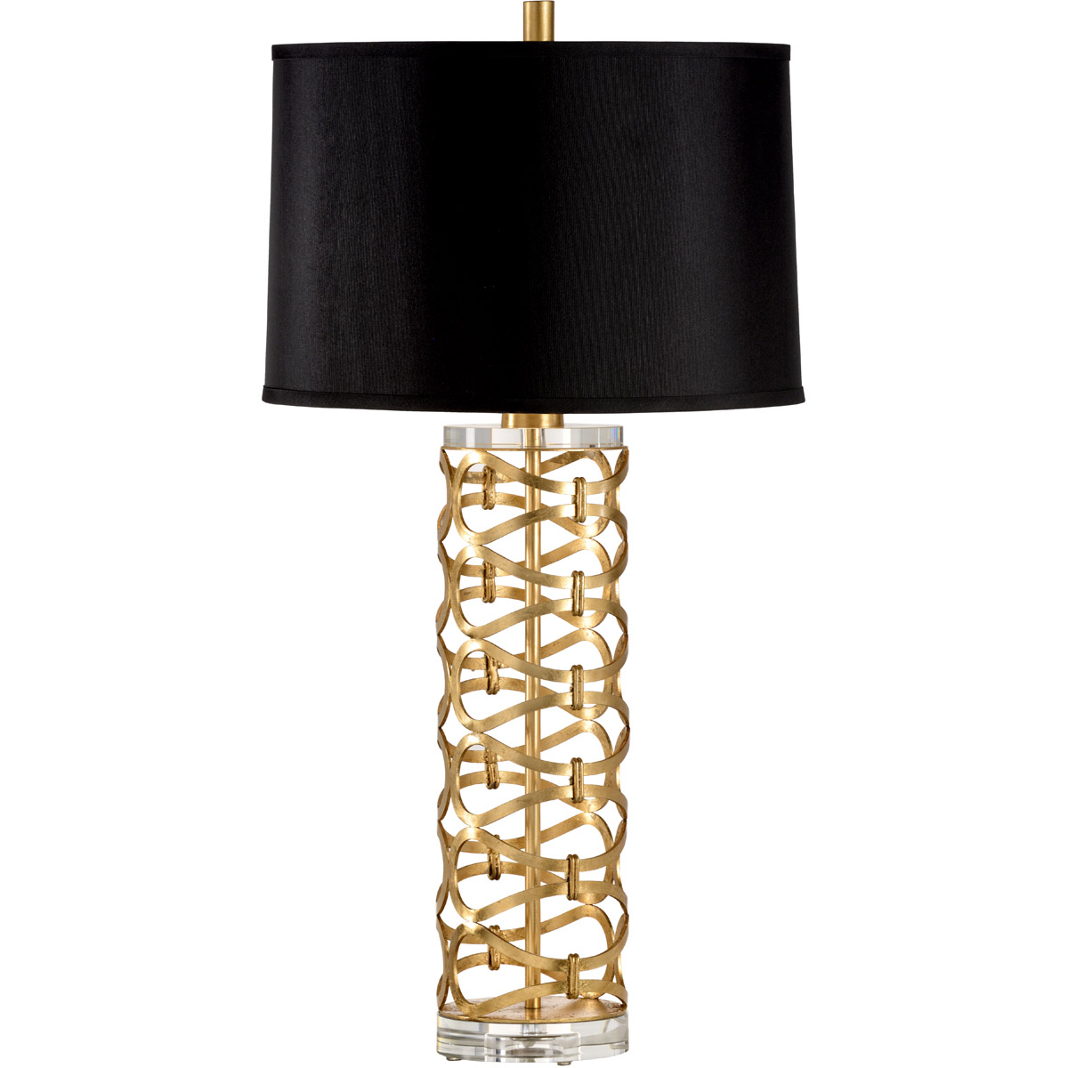 Wildwood 60580 Wildwood 33 inch 100 watt Antique Gold Leaf Table Lamp