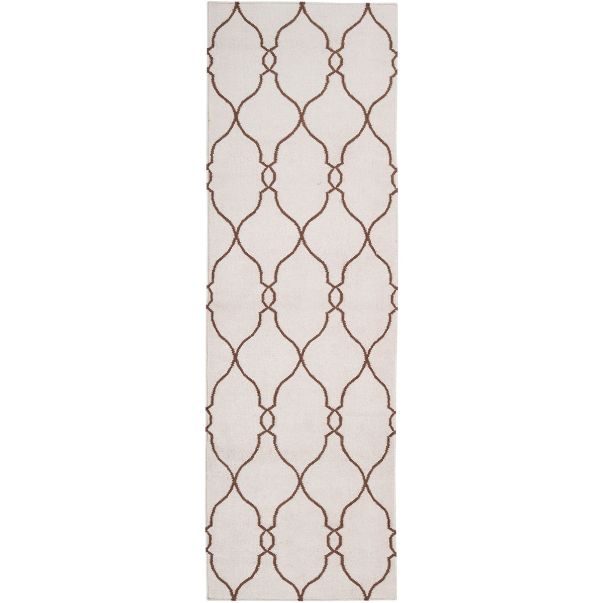 Fallon 96 X 30 inch Beige, Dark Brown Rug