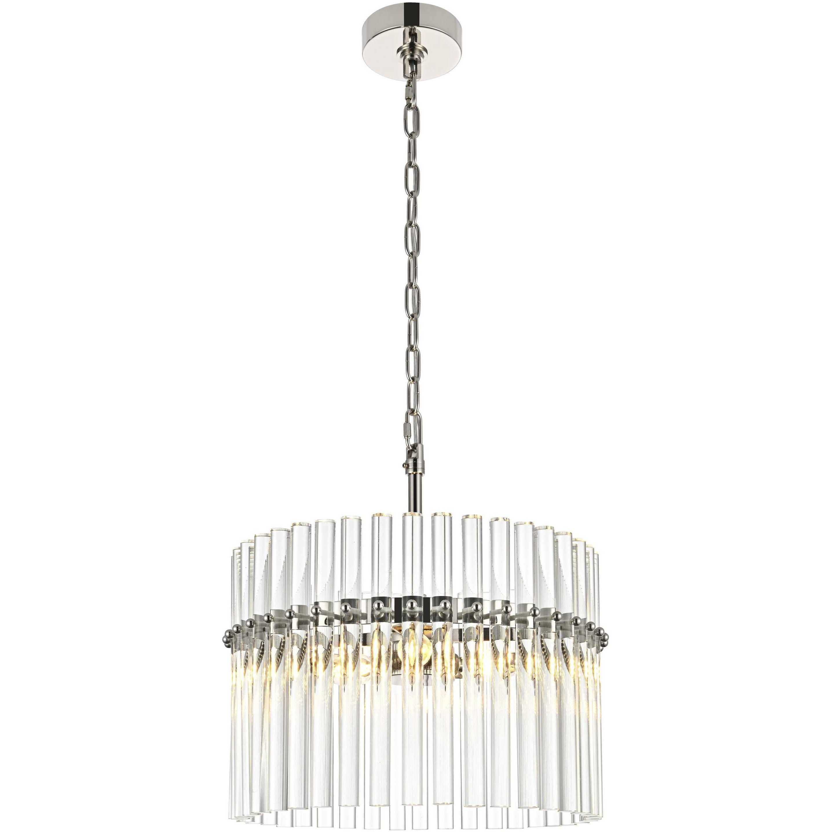 Paulina 3 Light 16 inch Polished Nickel Chandelier Ceiling Light