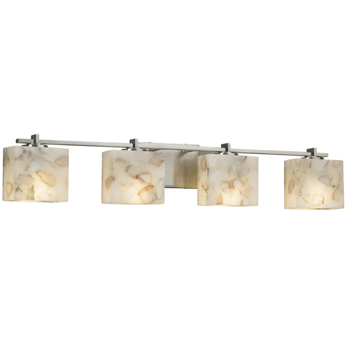 Alabaster Rocks LED 35.75 inch Matte Black Vanity Light Wall Light in 2800 Lm LED, Rectangle