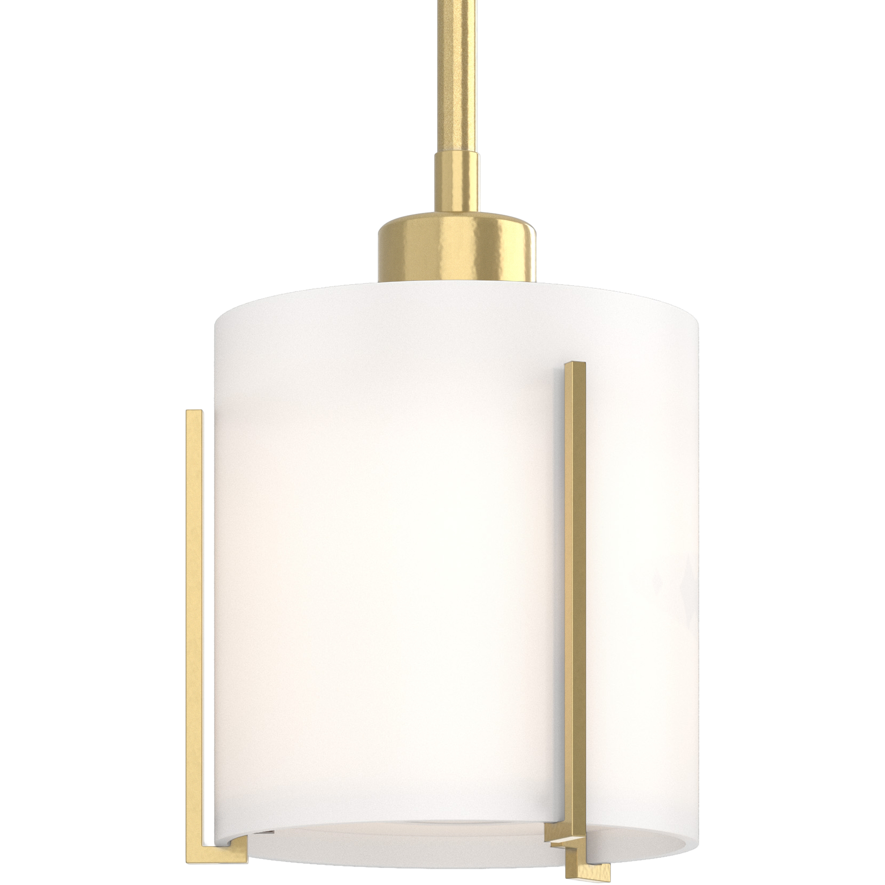 Exos 1 Light 6 inch Modern Brass Mini Pendant Ceiling Light, Small
