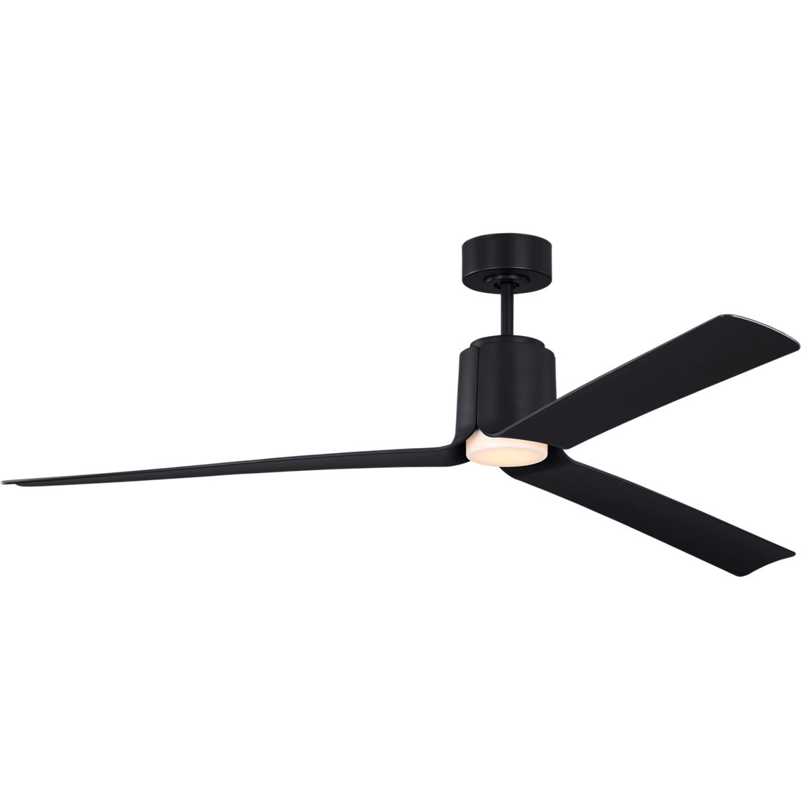 Peel 66 inch Midnight Black with Midnight Black ABS Blades Indoor/Outdoor Smart Ceiling Fan