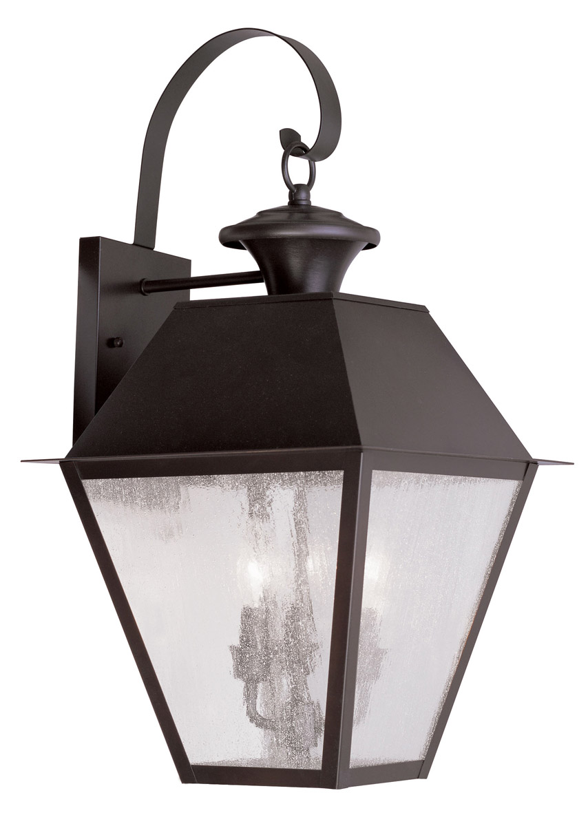 Mansfield 3 Light 23.5 inch Bronze Outdoor Wall Lantern
