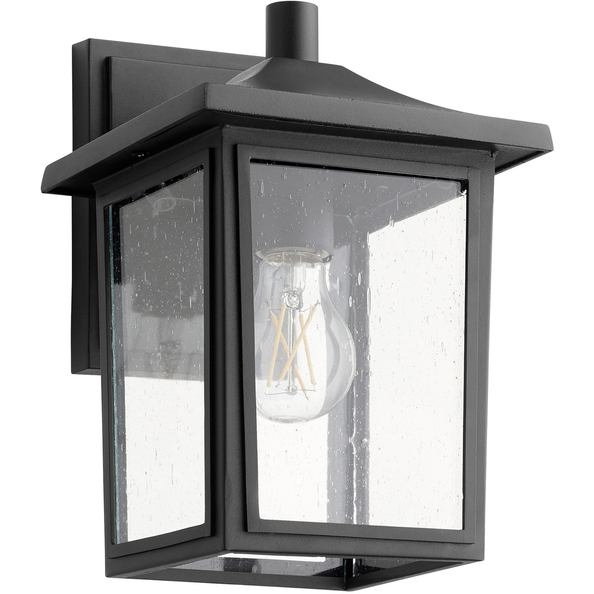 Fort Worth 1 Light 10.5 inch Noir Outdoor Wall Mount