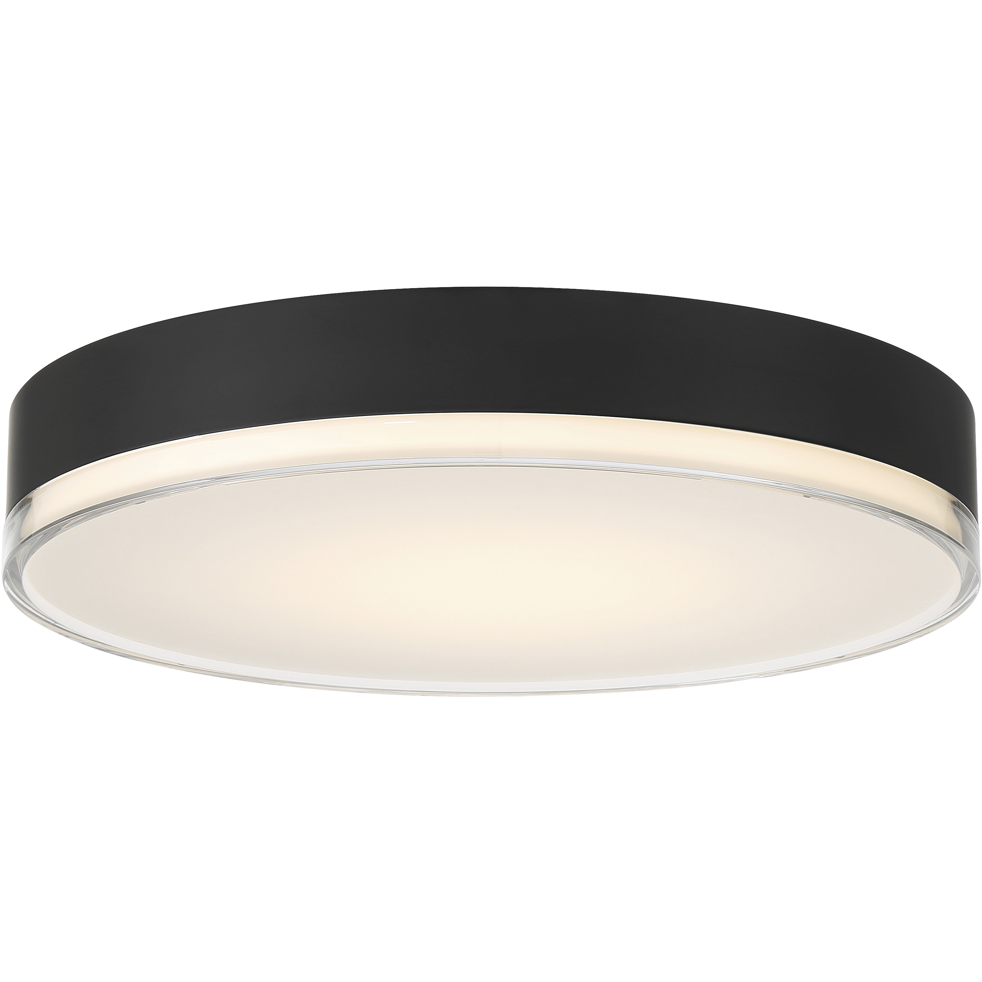 Mona 15.75 inch Matte black Flush Mount Ceiling Light