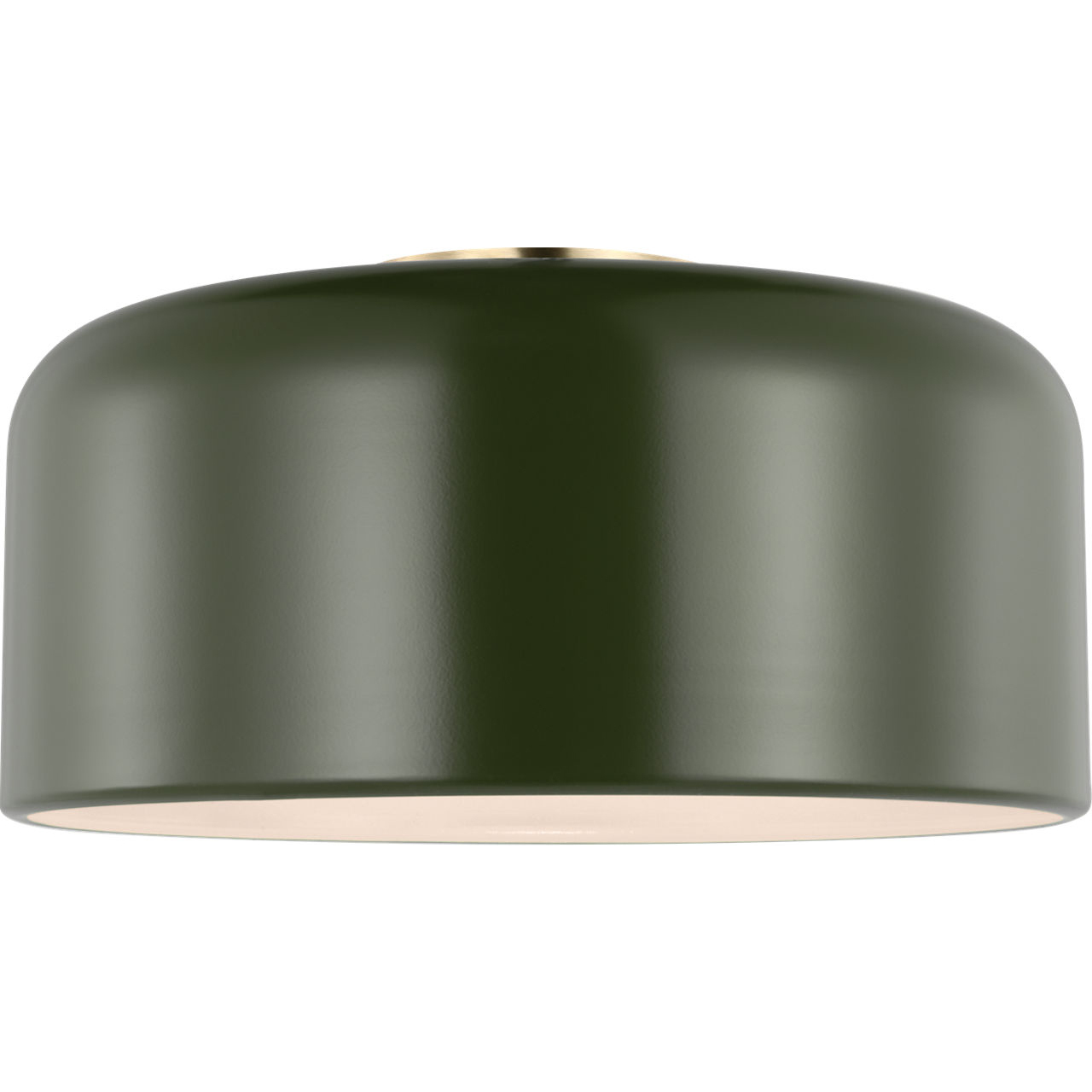 Malone 1 Light 13.75 inch Olive Ceiling Flush Mount Ceiling Light