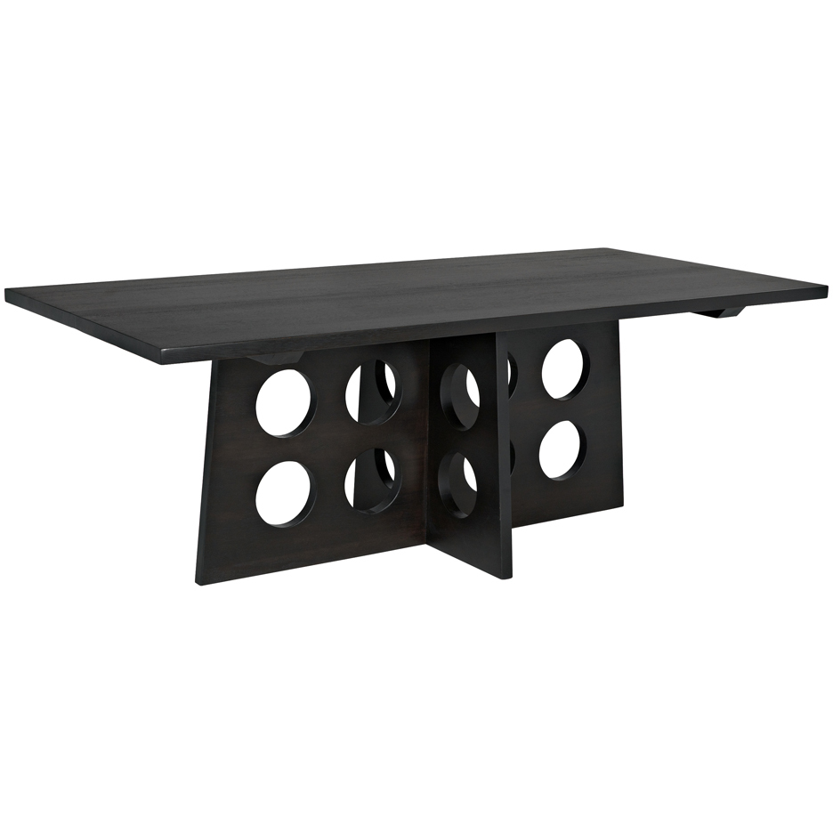 Carlo 84 X 40 inch Ebony Walnut Dining Table