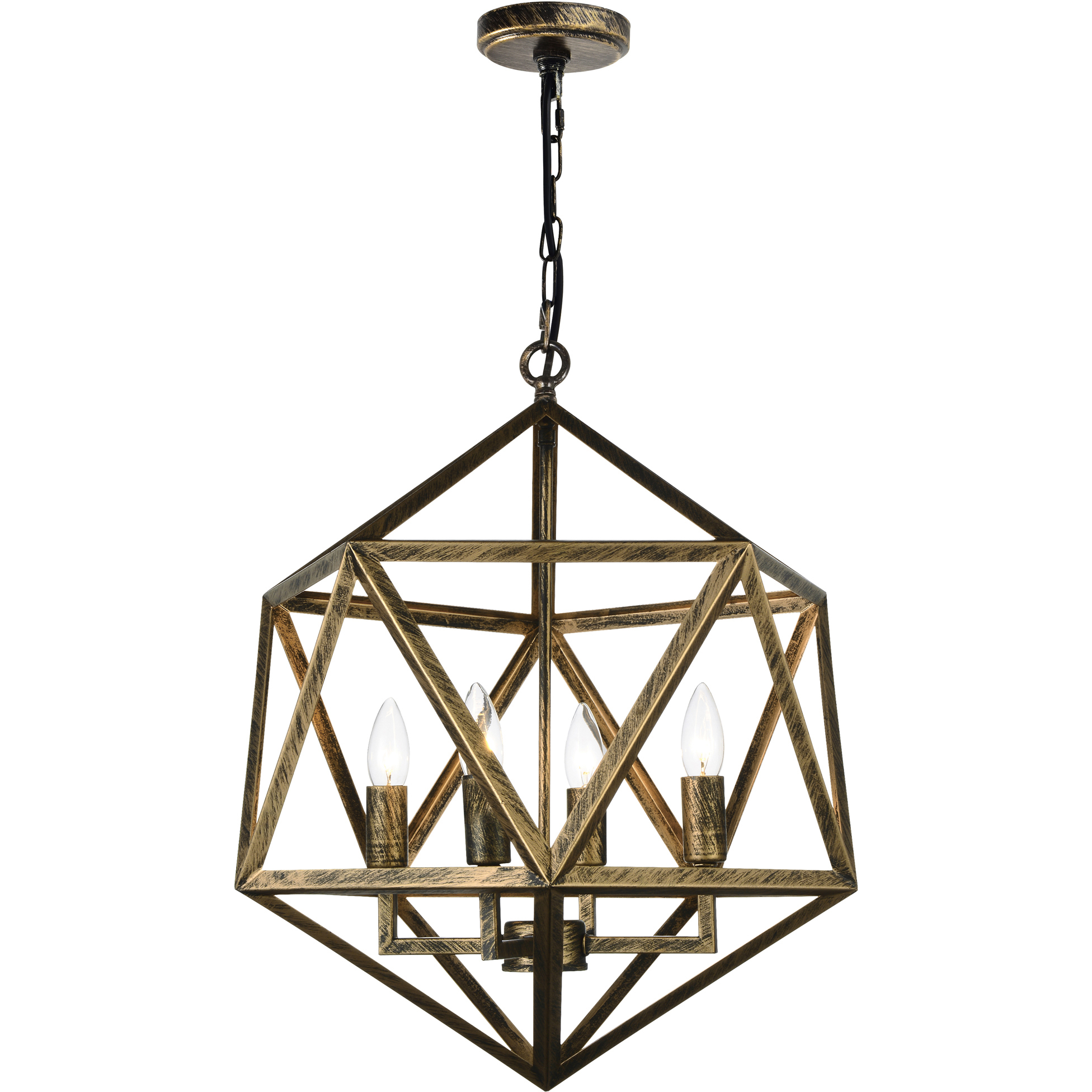 Amazon 4 Light 20 inch Antique forged copper Up Pendant Ceiling Light