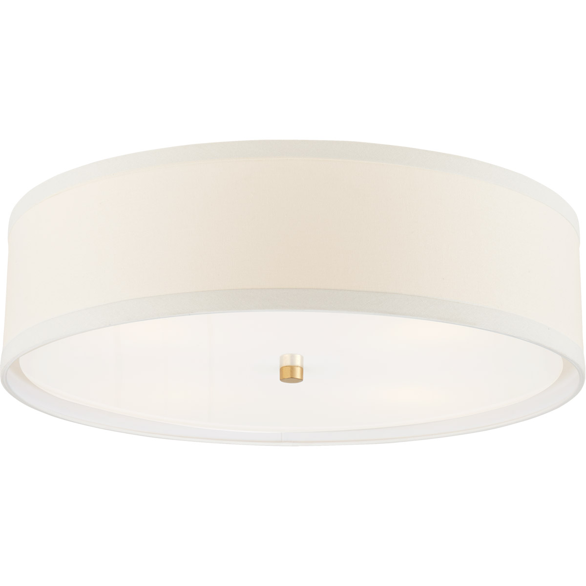 kate spade new york Walker 4 Light 24 inch Gild Flush Mount Ceiling Light in Cream Linen, Large