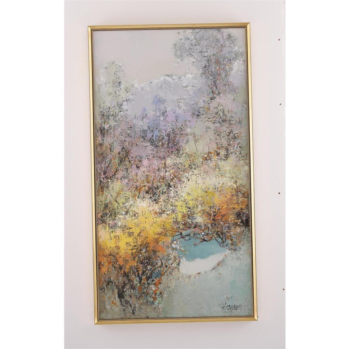LM Zhou's Sylvan Stroll II 60.75 X 33 inch Painting, II