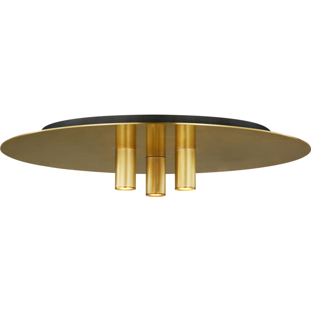 Sean Lavin Ponte LED 16 inch Natural Brass Flush Mount Ceiling Light in LED 90 CRI 3000K 120V, Integrated LED