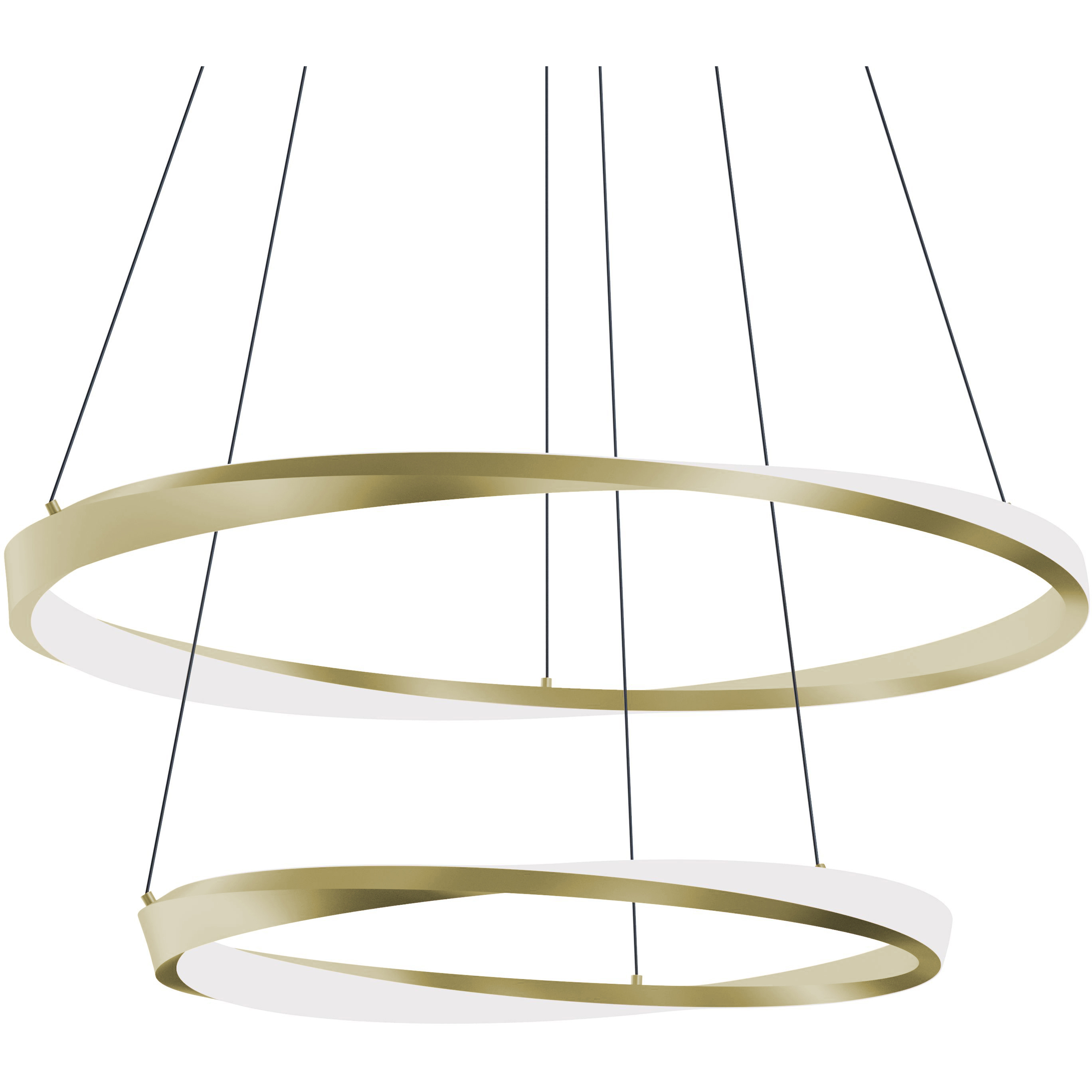 Oberon LED 40 inch Light Antique Brass Pendant Ceiling Light