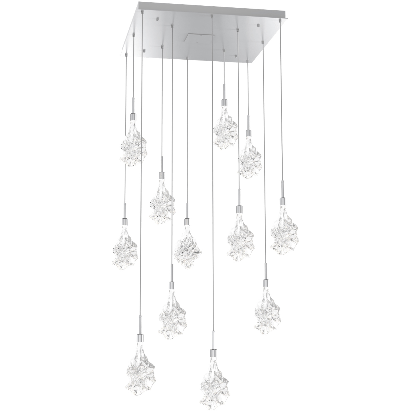 Blossom LED Classic Silver Chandelier Ceiling Light, Multi-Port