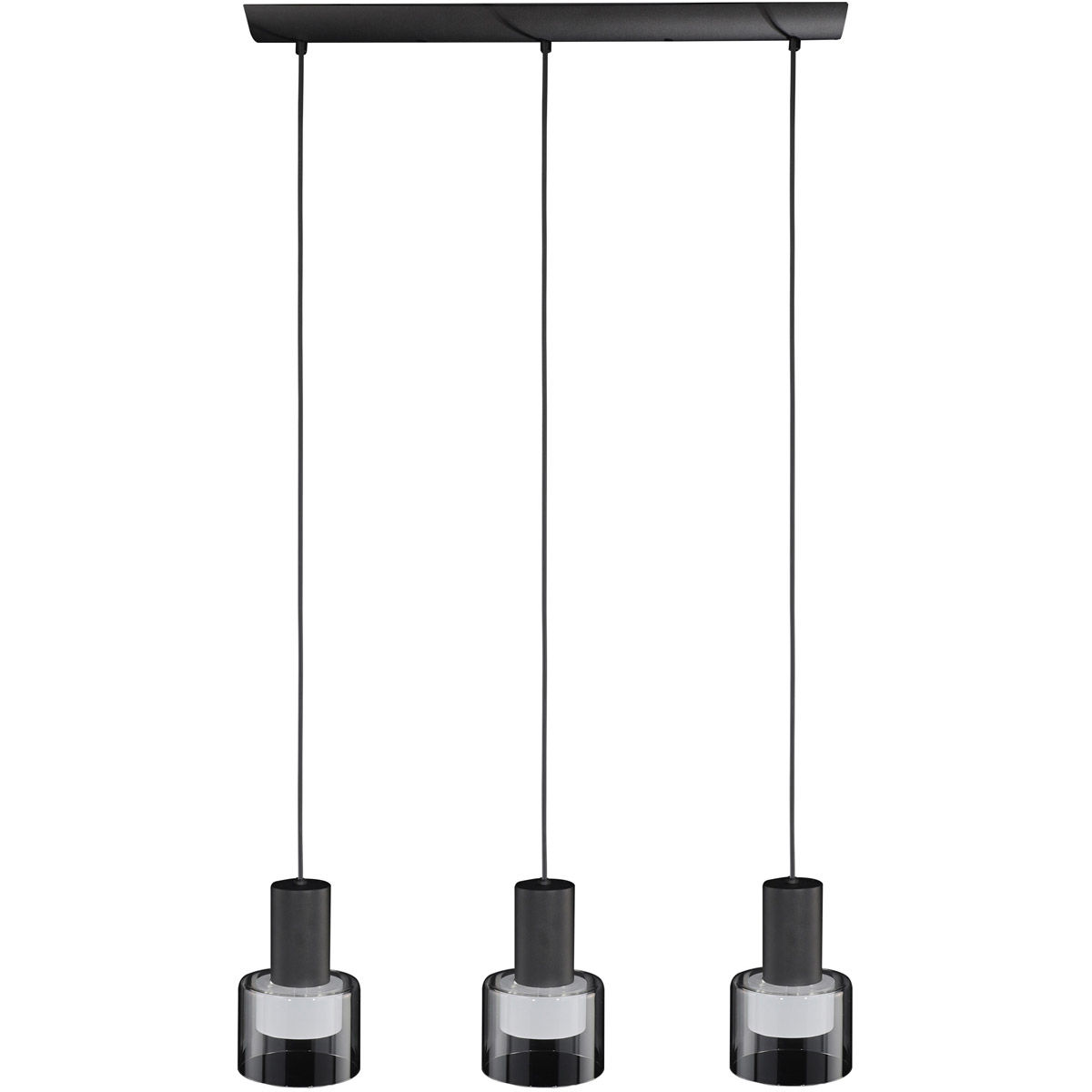 Molineros LED 28 inch Black Linear Pendant Ceiling Light