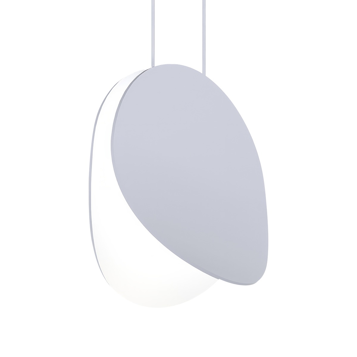Malibu Discs LED 7.5 inch Dove Gray Pendant Ceiling Light in Standard Suspension