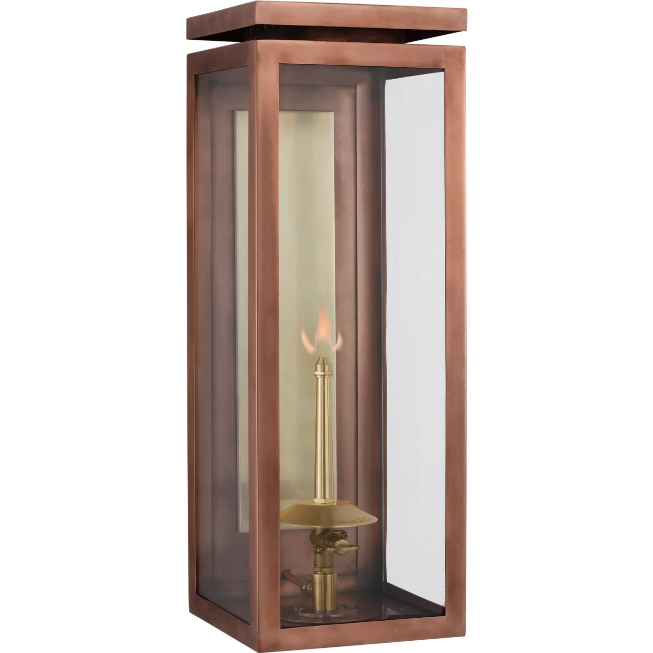 Chapman & Myers Fresno2 1 Light 17 inch Soft Copper Outdoor Gas Wall Lantern, Medium