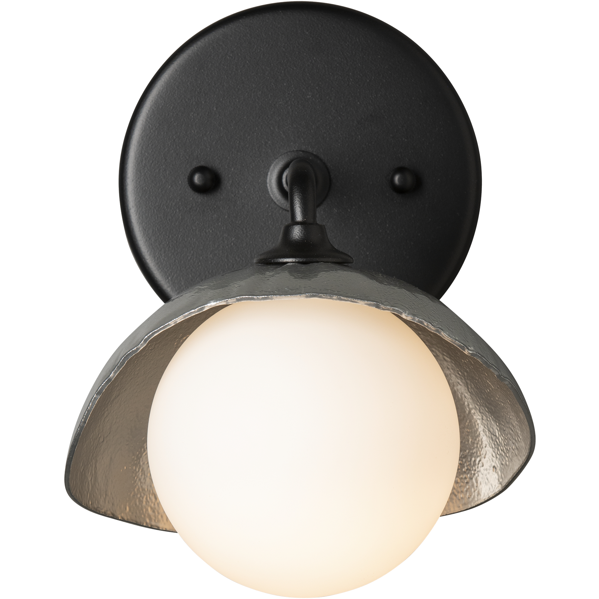 Brooklyn 1 Light 7 inch Black with Clear Steel Bath Sconce Wall Light