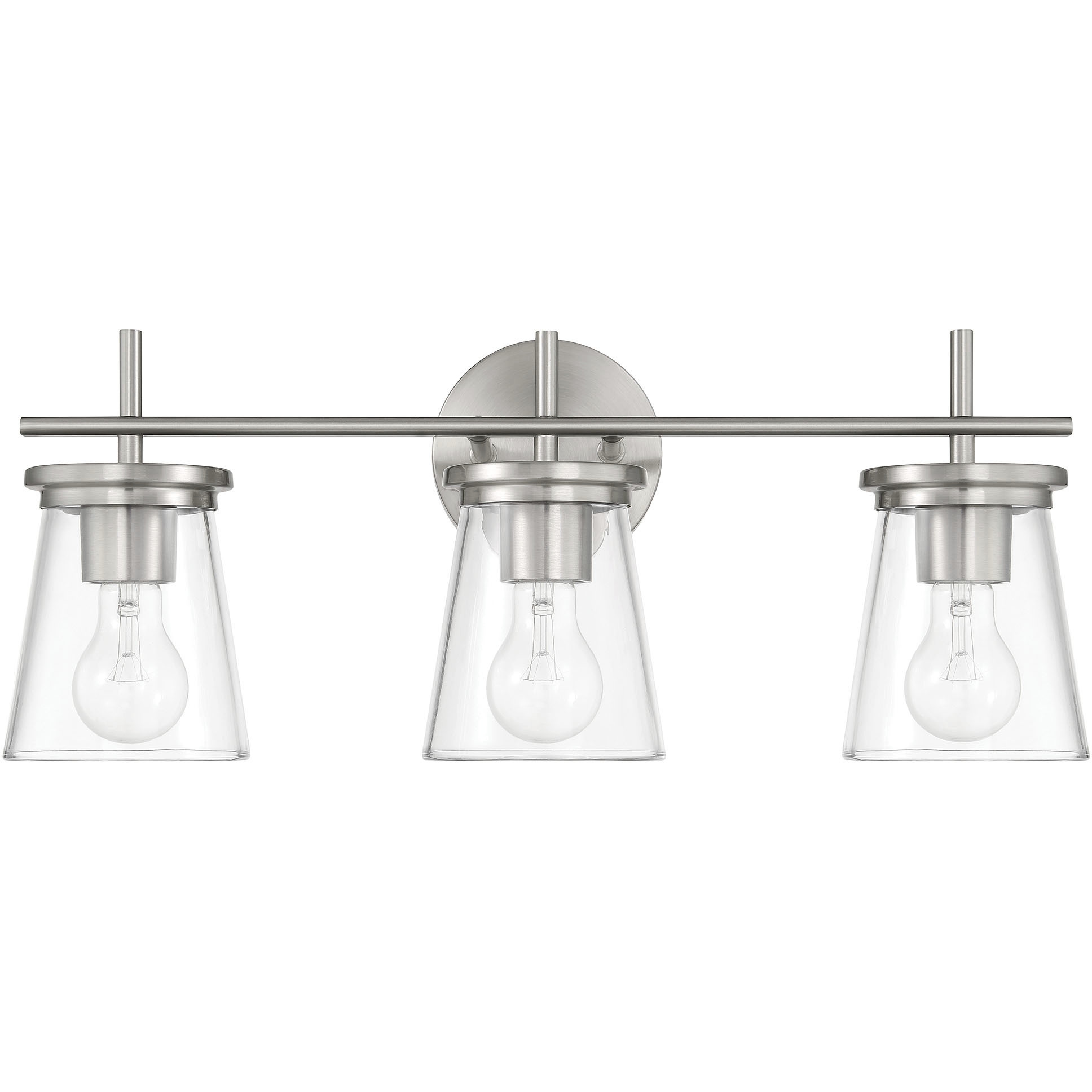 Connell 3 Light 22 inch Brushed Polished Nickel Vanity Light Wall Light