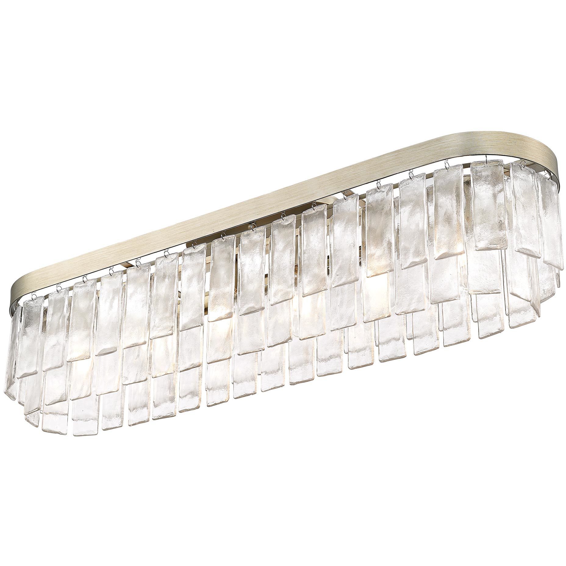 Ciara 6 Light 42 inch White Gold Flush Mount Ceiling Light
