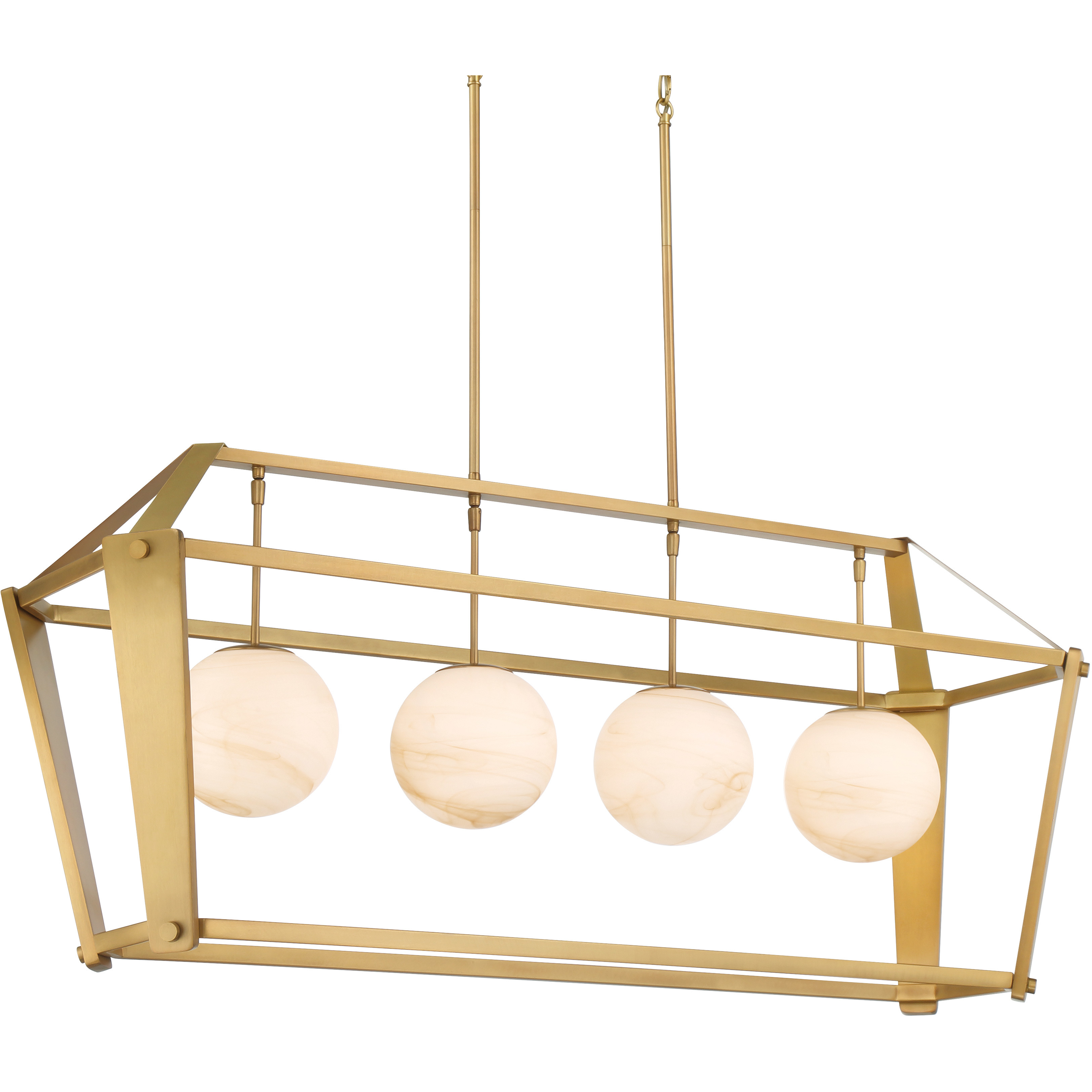 Shimmer Island Light Ceiling Light in Legacy Brass
