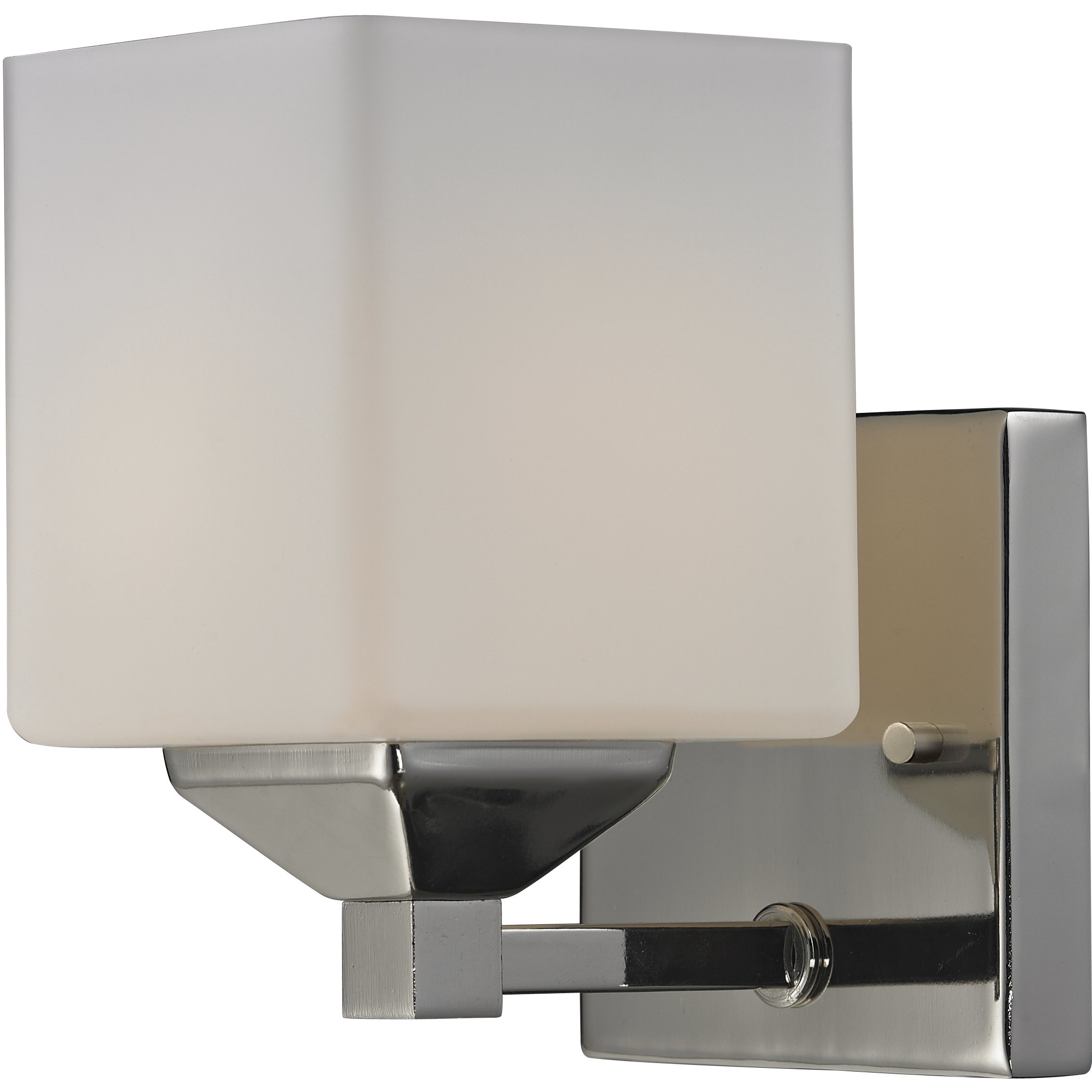 Quube 1 Light 4.25 inch Chrome Wall Sconce Wall Light