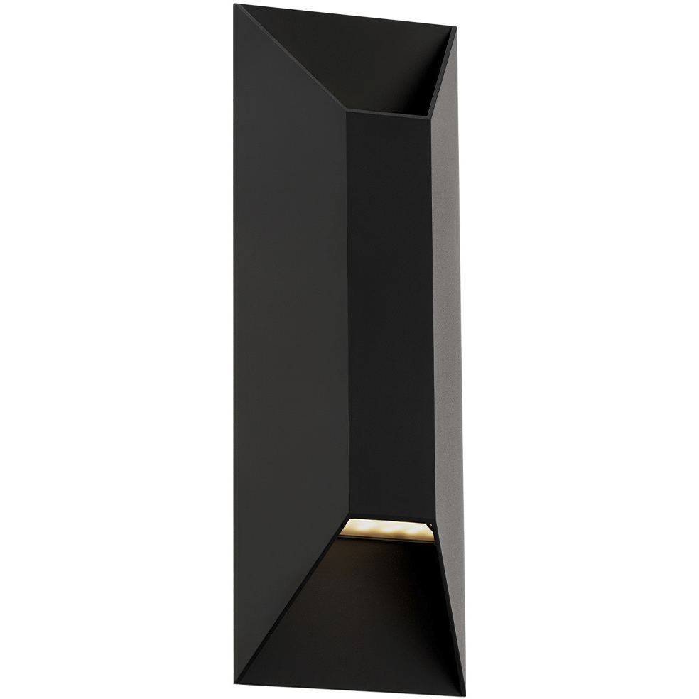 Maglev 2 Light 16 inch Black Outdoor Wall Light in 4000K