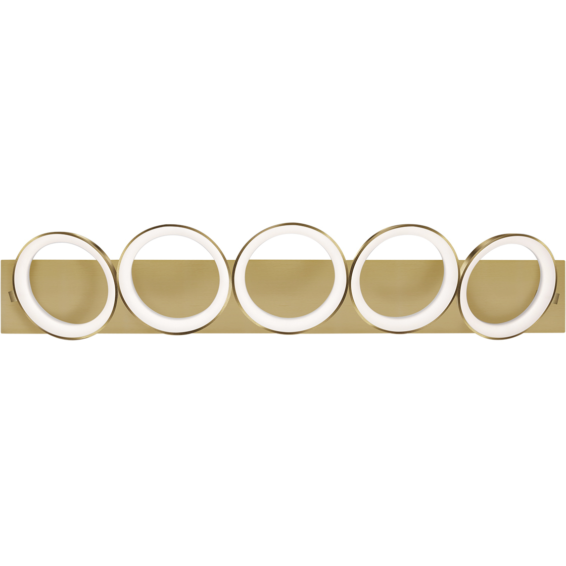 Oros LED 42.5 inch Brass Vanity Light Wall Light in Antique Brass