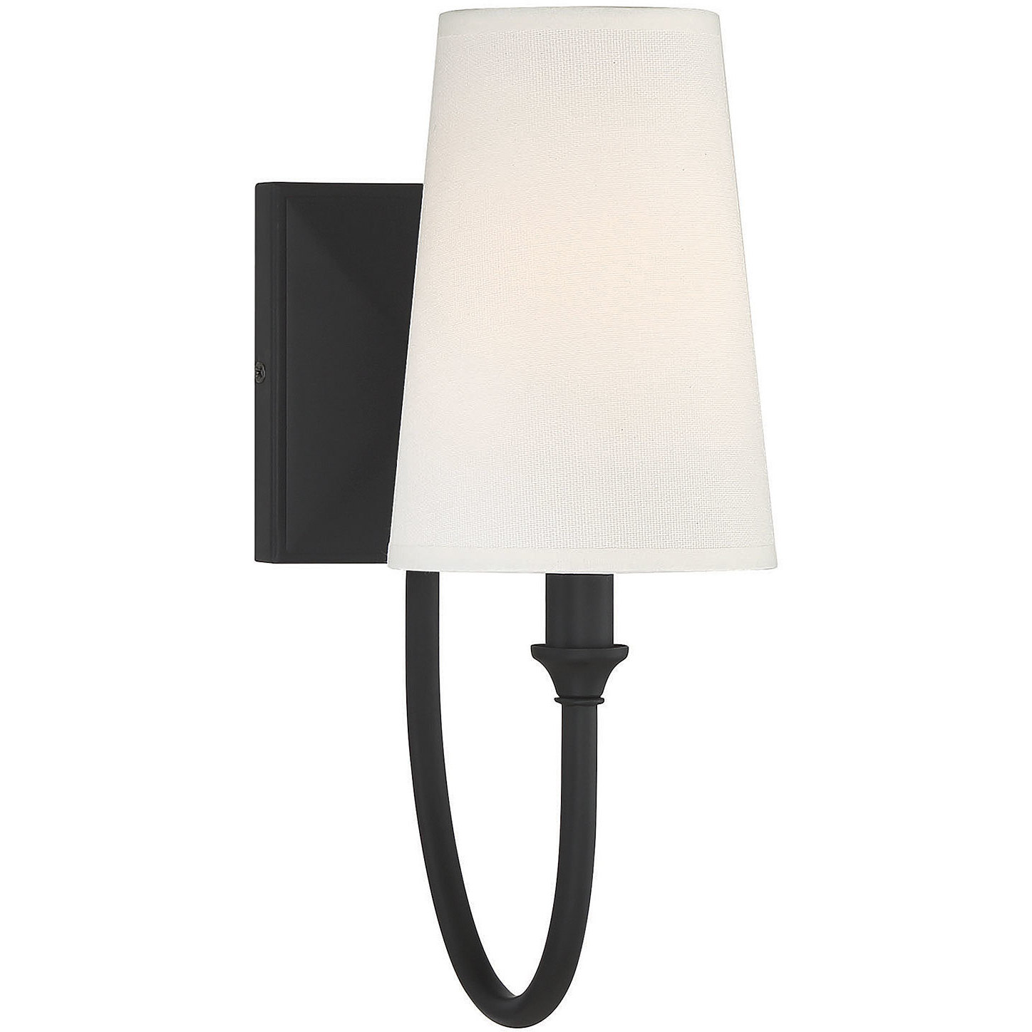 Cameron 1 Light 5 inch Matte Black Wall Sconce Wall Light, Essentials