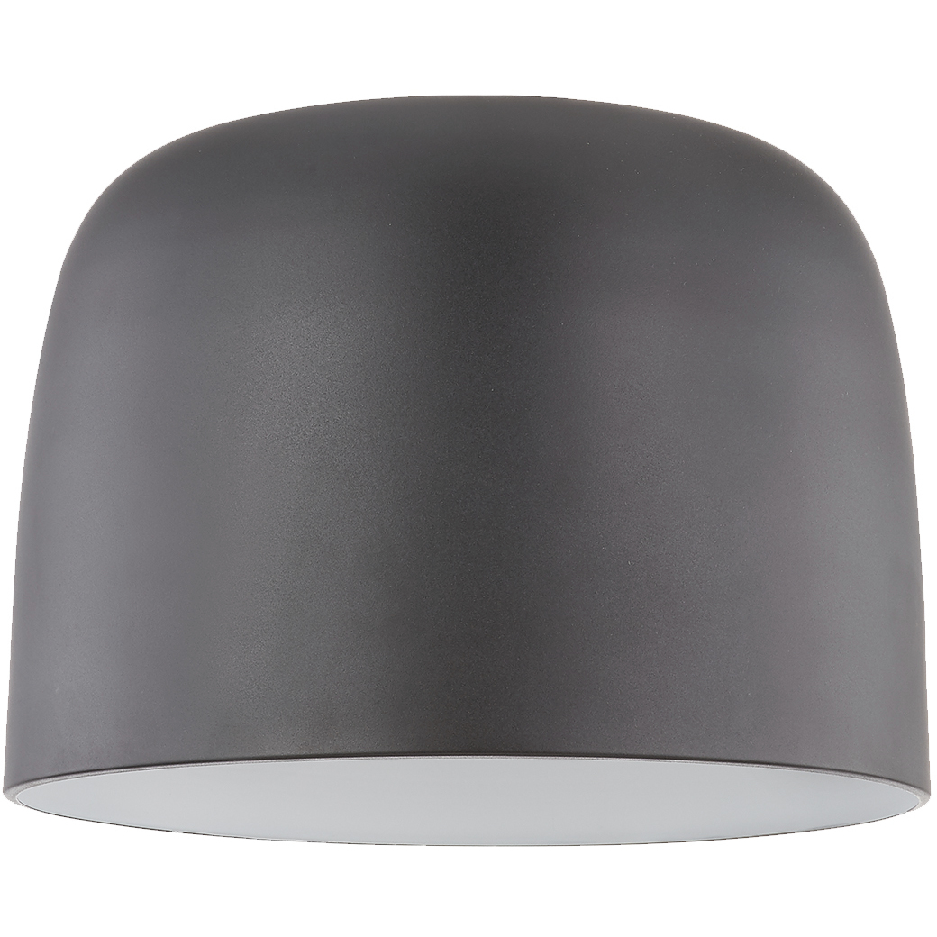 Cayne LED 12.13 inch Black and White Flush Mount Ceiling Light