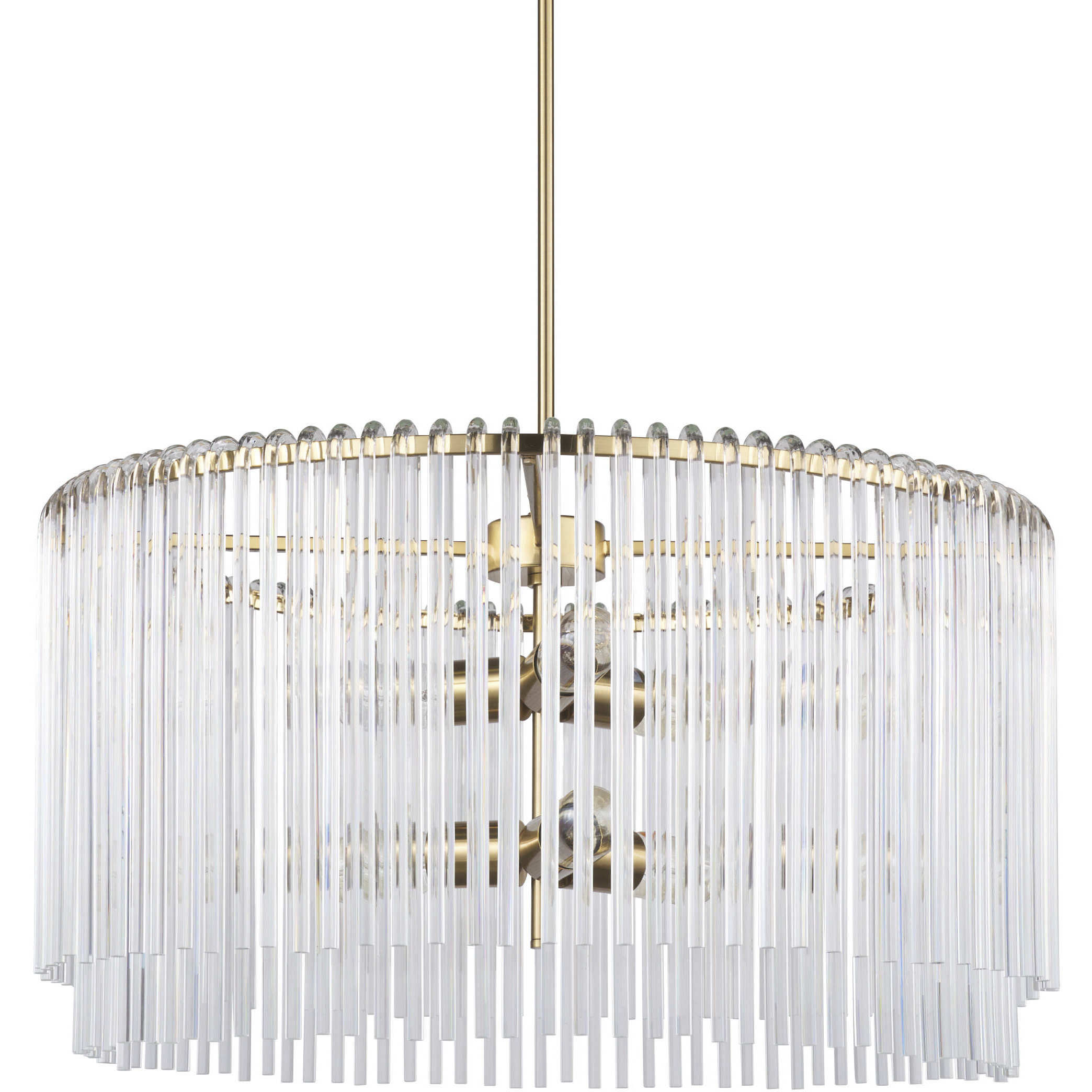 Elsa 26 inch Gold Chandelier Ceiling Light