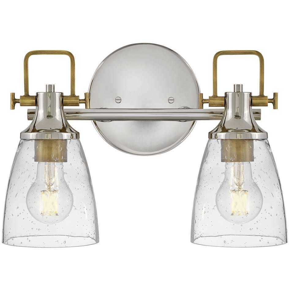 Easton 2 Light 14.5 inch Polished Nickel Bath Light Wall Light