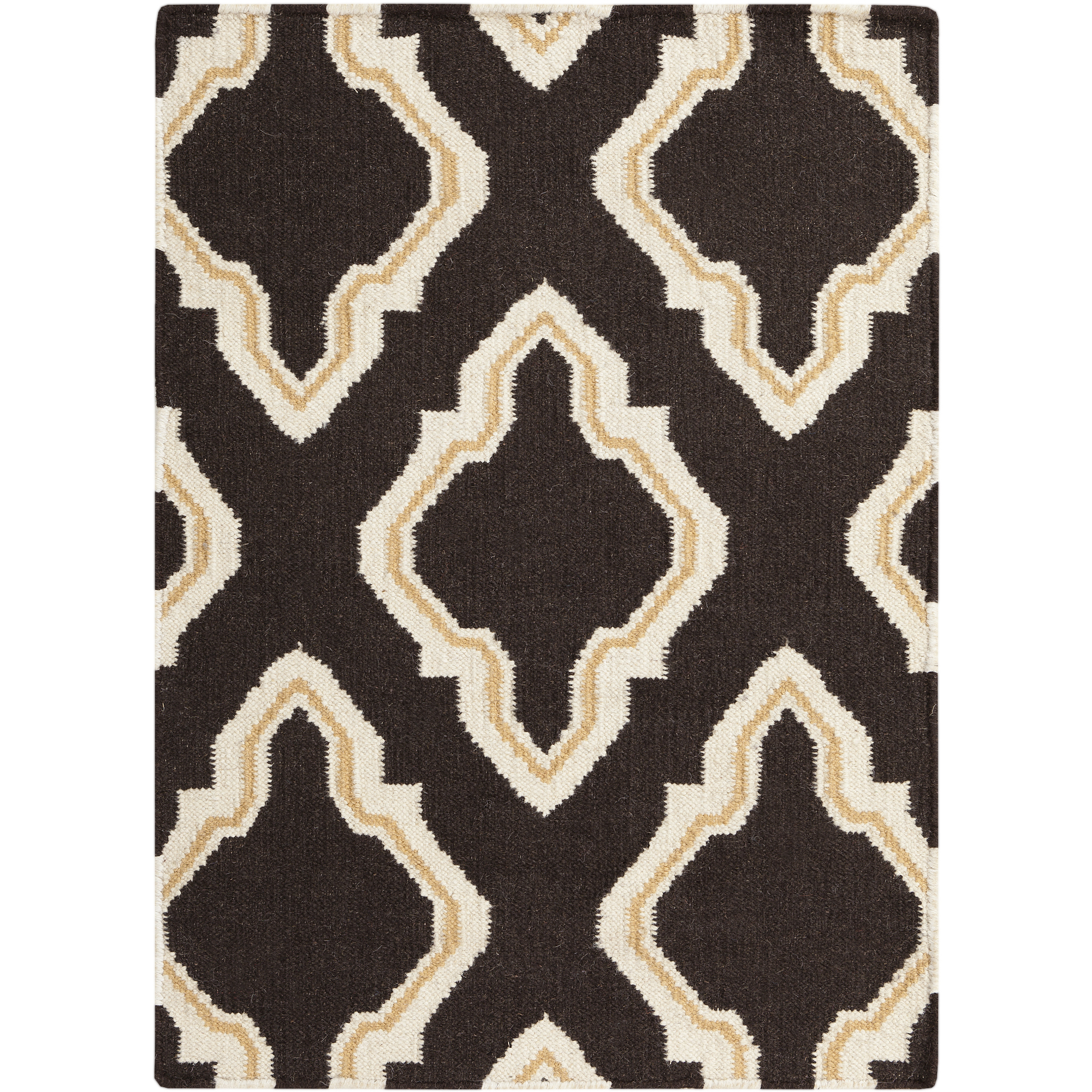 Fallon 36 X 24 inch Dark Brown, Beige, Wheat Rug