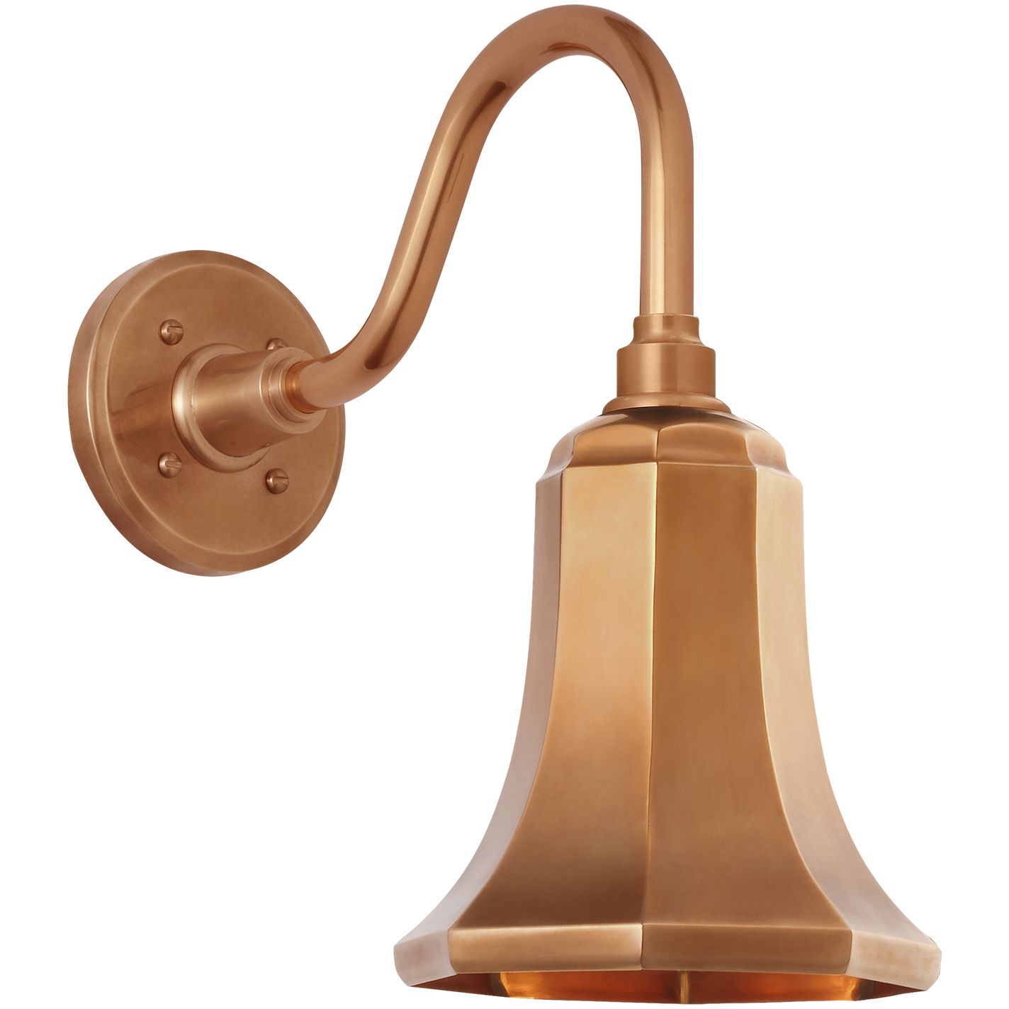 Thomas O'Brien Academy Barn Light LED 14.75 inch Soft Copper Flynn Barn Light in 7.5" Soft Copper Savannah Shade