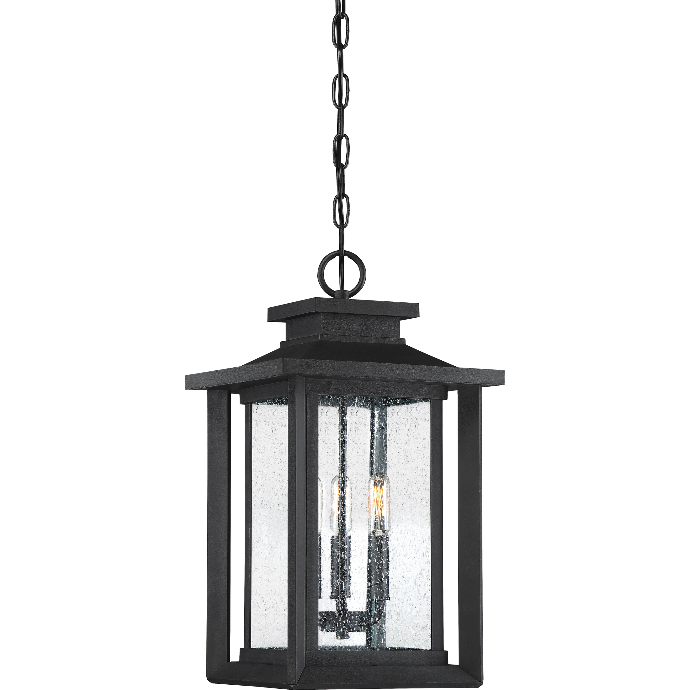 Wakefield 3 Light 10.75 inch Earth Black Outdoor Hanging Lantern