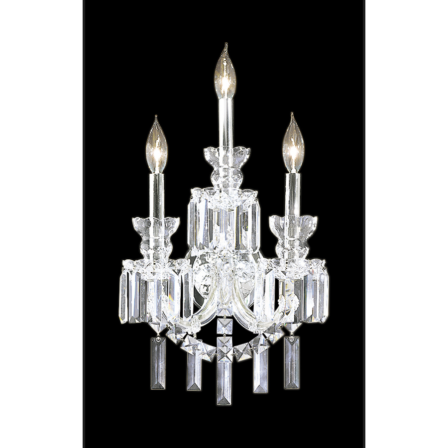 Buckingham 3 Light 12 inch Silver Wall Sconce Wall Light