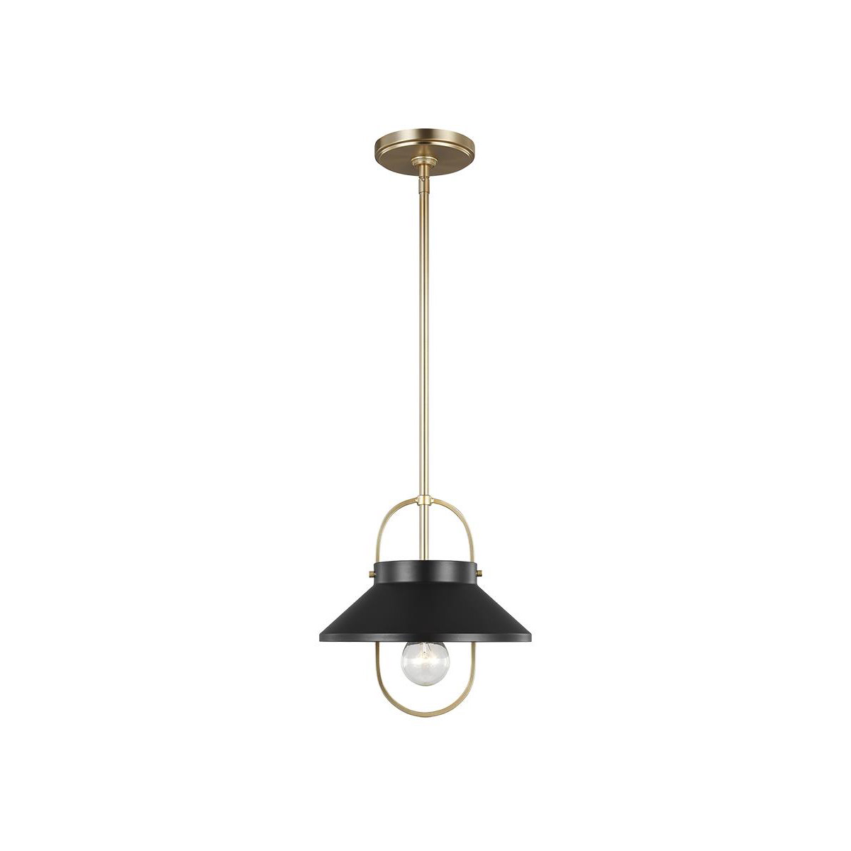 Dormer 1 Light 10 inch Midnight Black Pendant Ceiling Light
