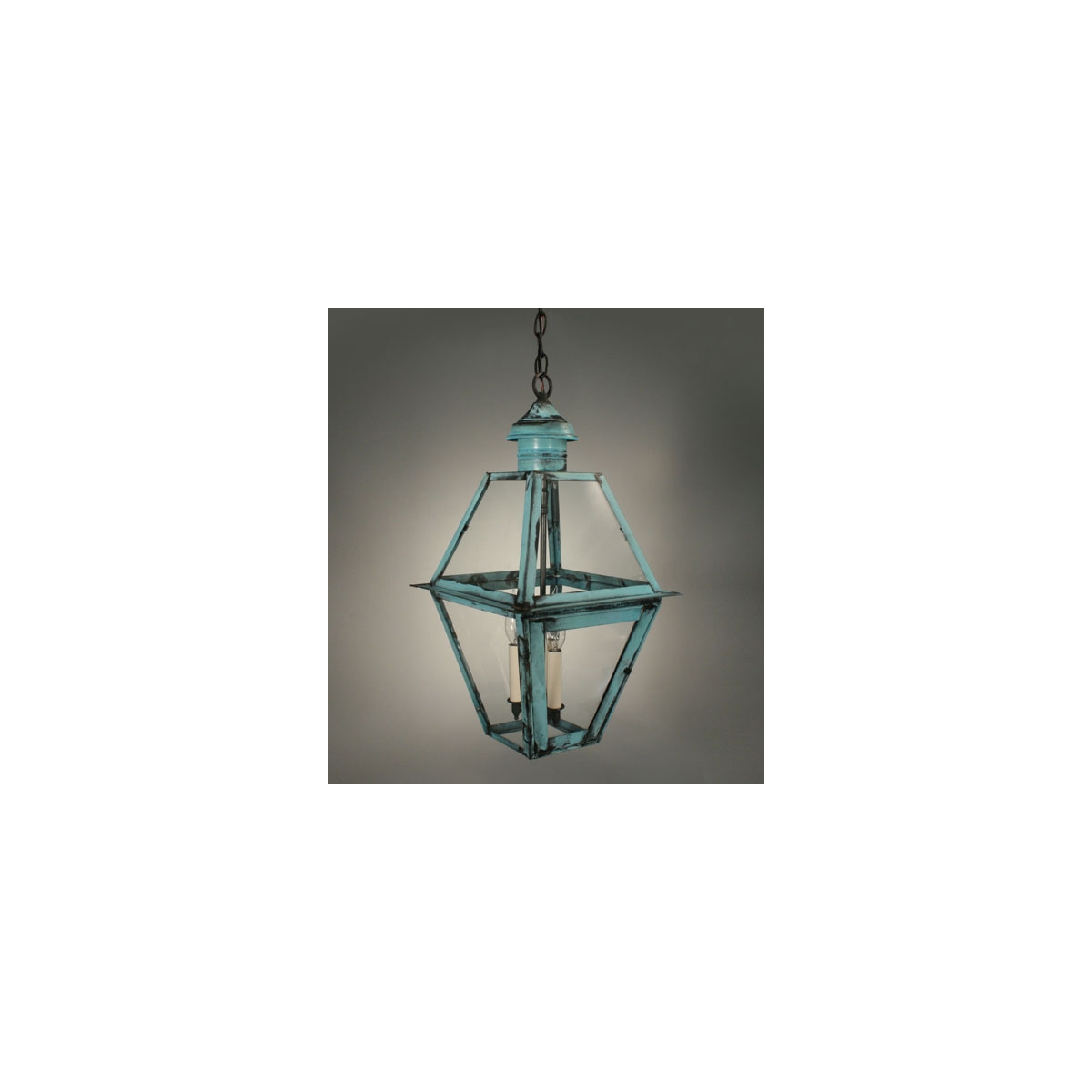 Boston 3 Light 12 inch Dark Brass Outdoor Ceiling Light in Clear Glass