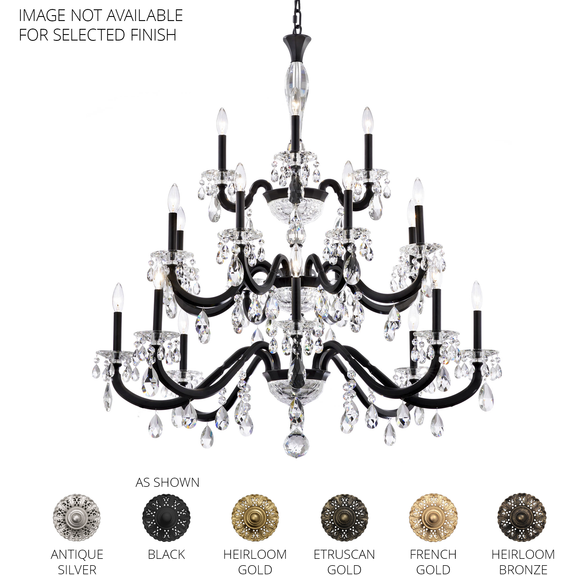 Signature San Marco 20 Light 42.3 inch Heirloom Bronze Chandelier Ceiling Light, Schonbek Signature
