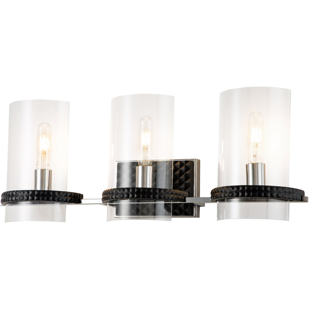 Mazant 3 Light 28 inch MB+PC Bath Light Wall Light