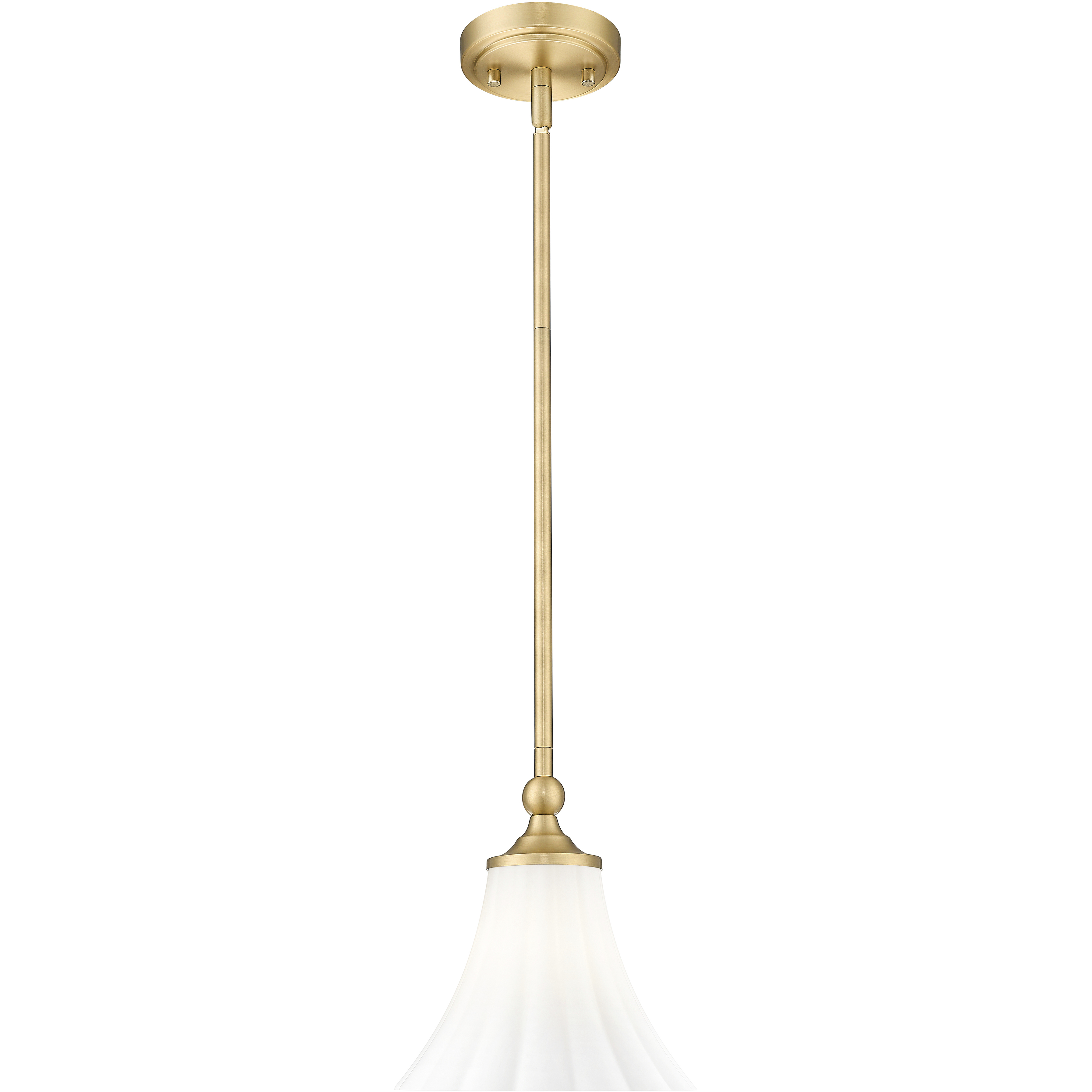 Fleur 1 Light 8 inch Modern Gold Pendant Ceiling Light