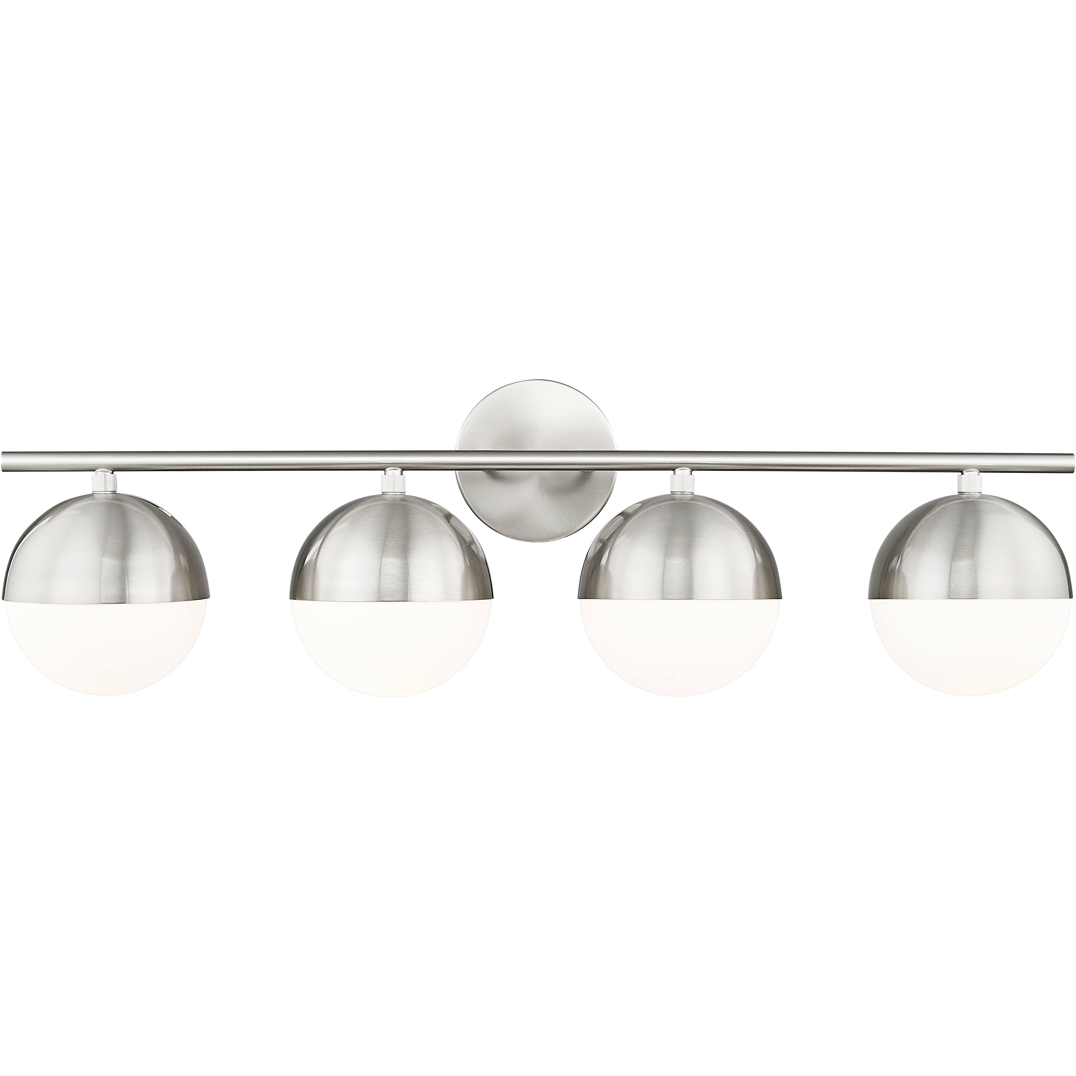 Realm Sphere 4 Light 32.25 inch Brushed Nickel Bath Vanity Wall Light