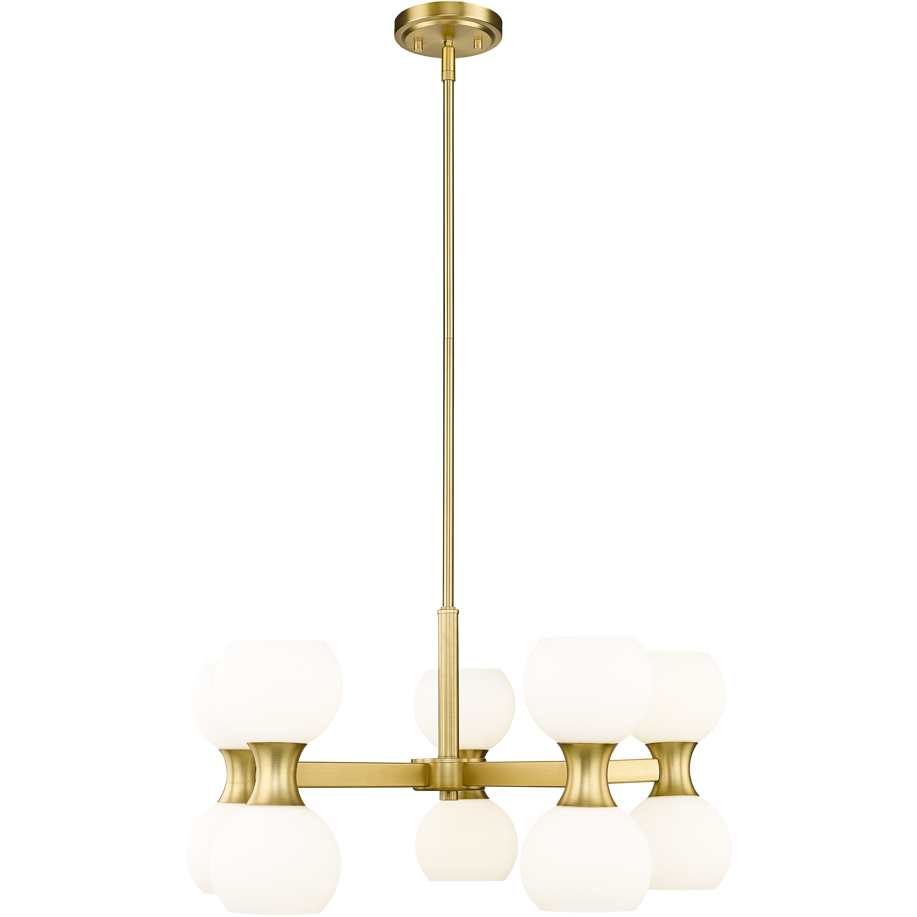 Artemis 10 Light 25 inch Modern Gold Chandelier Ceiling Light