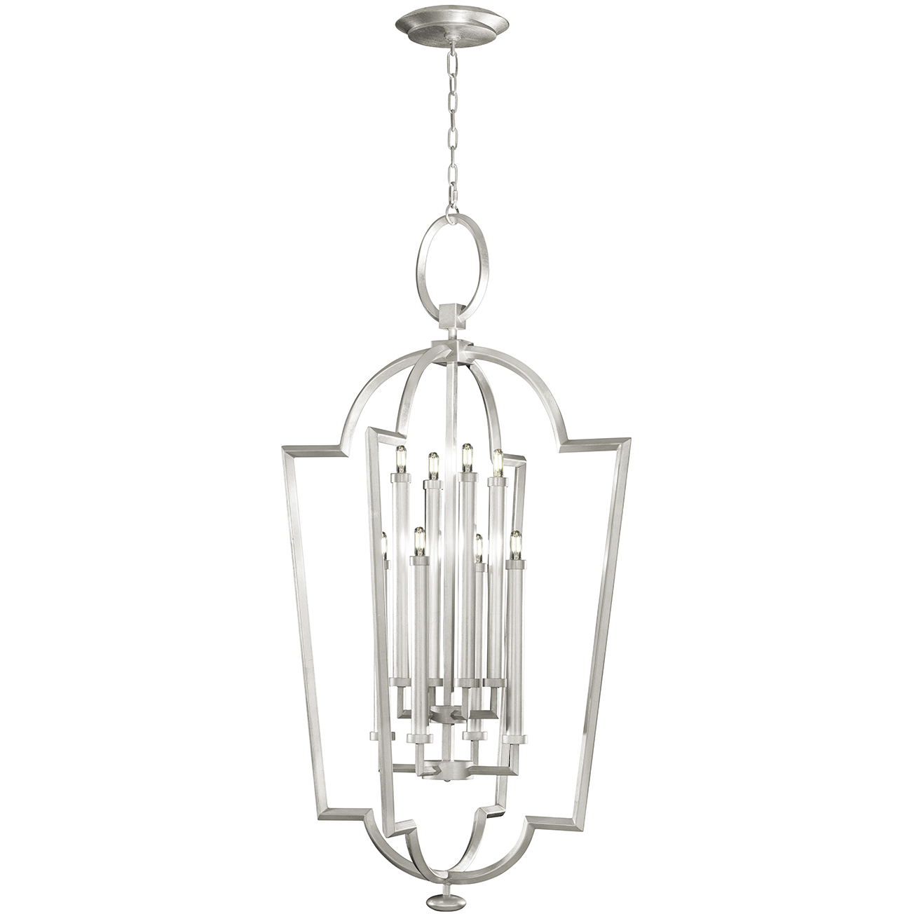 Allegretto 8 Light 28 inch Silver Lantern