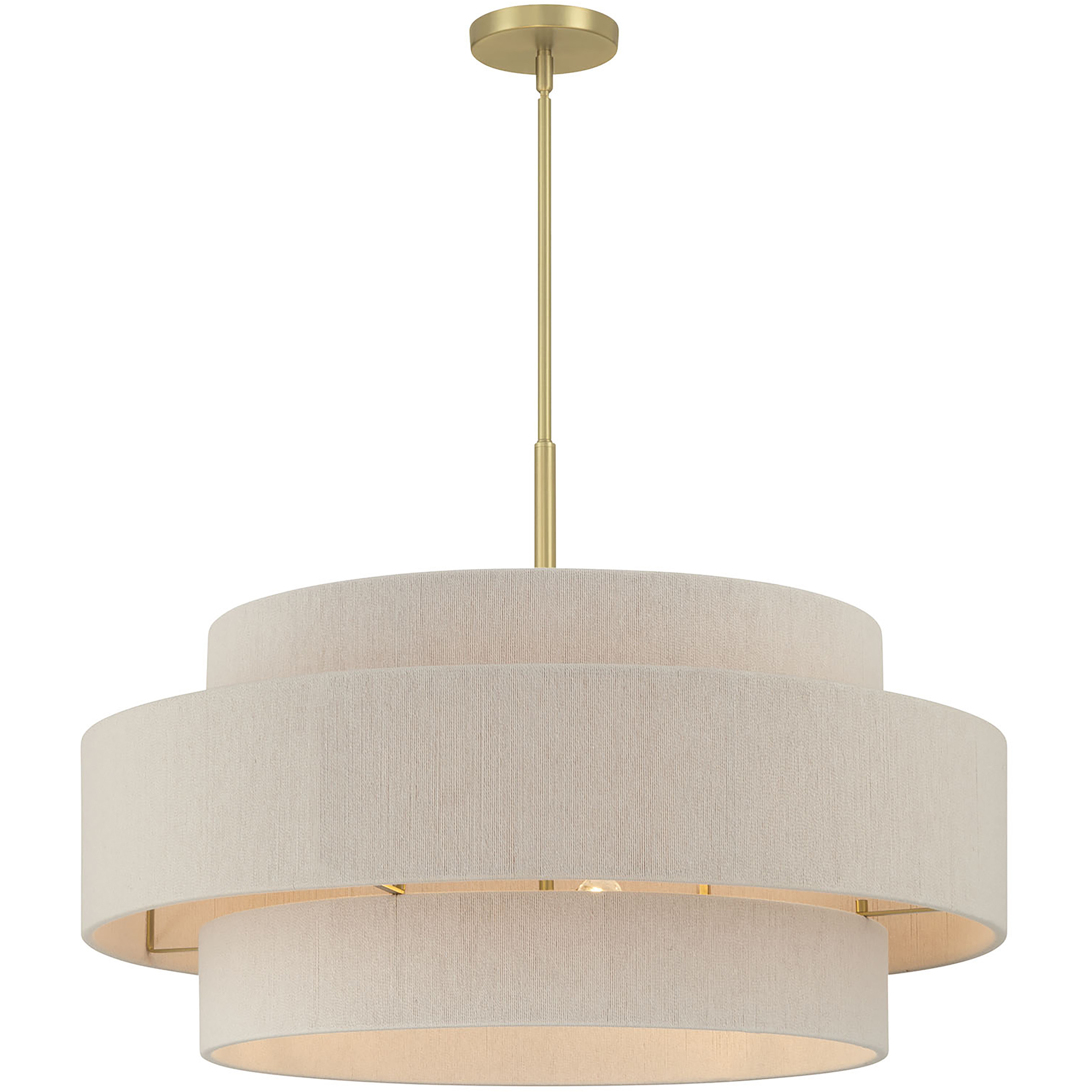 Helbert 6 Light 30 inch Vintage Brass Pendant Ceiling Light