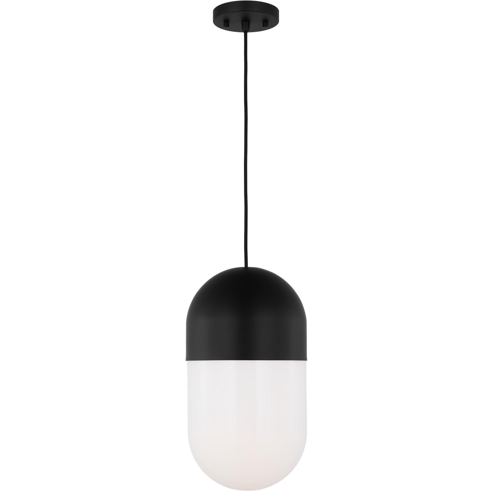 Drew & Jonathan Scott Foster 1 Light 8 inch Midnight Black Pendant Ceiling Light