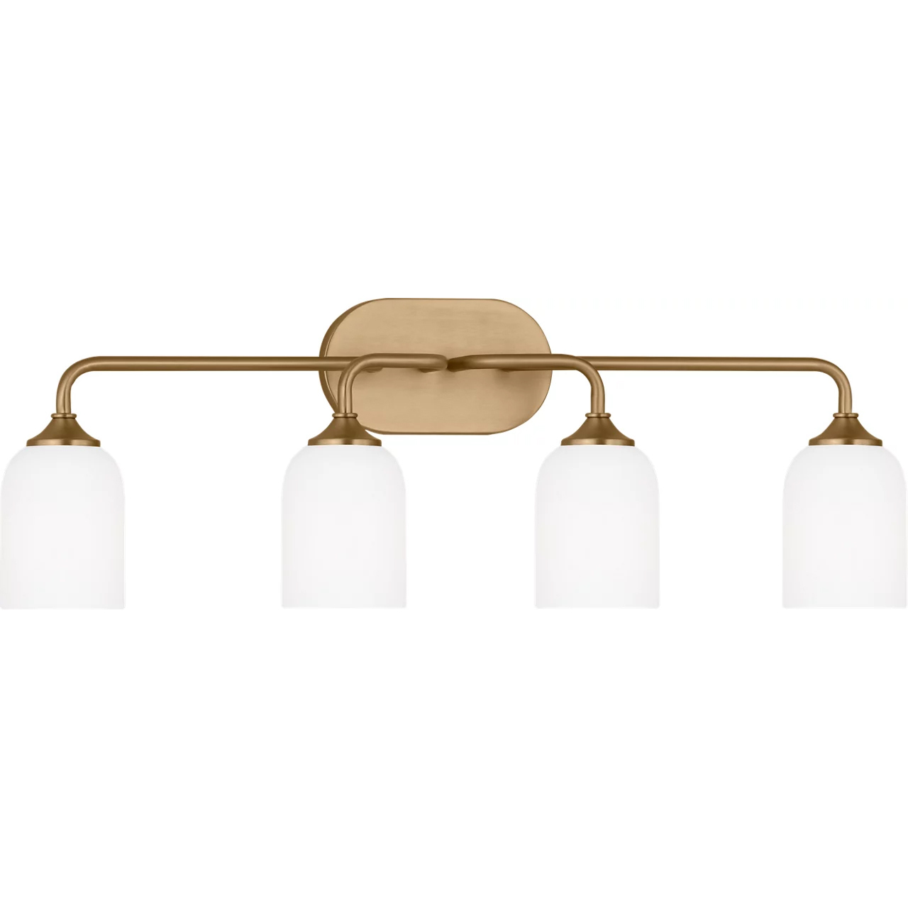 Emile 4 Light 31 inch Satin Brass Wall Bath Fixture Wall Light
