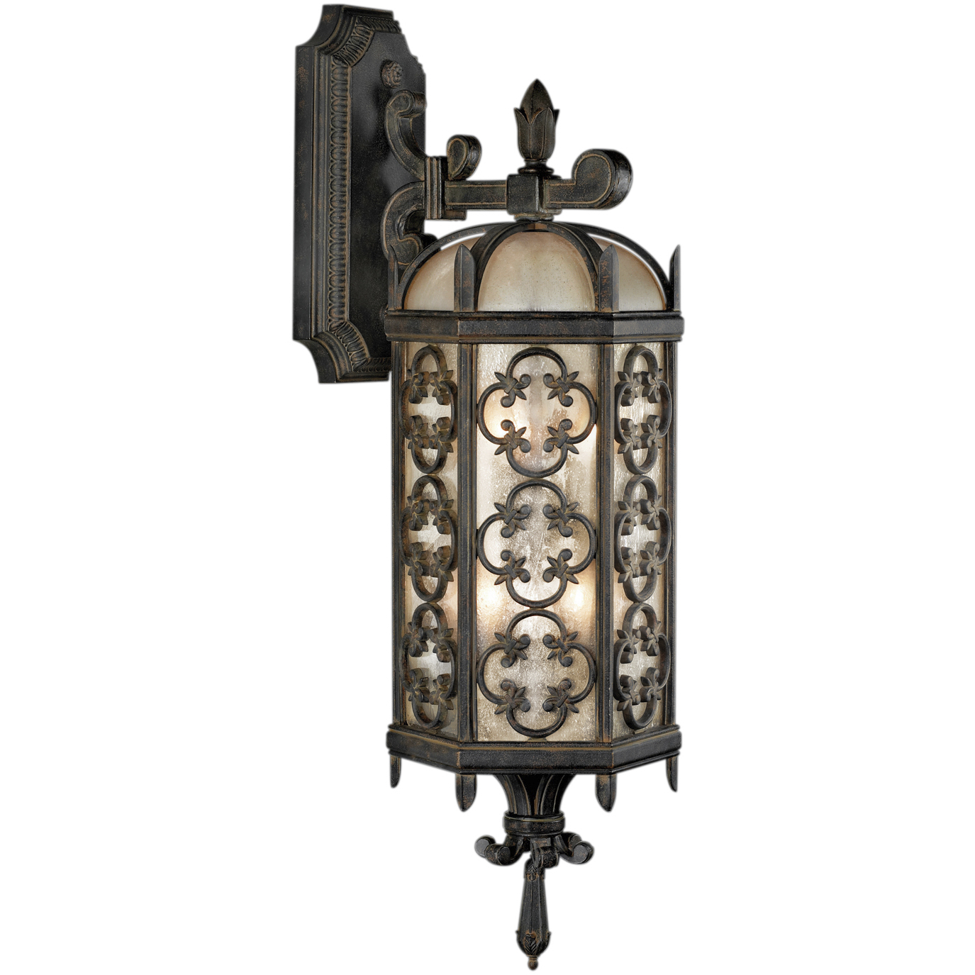 Costa del Sol 2 Light 27 inch Wrought Iron Outdoor Wall Mount