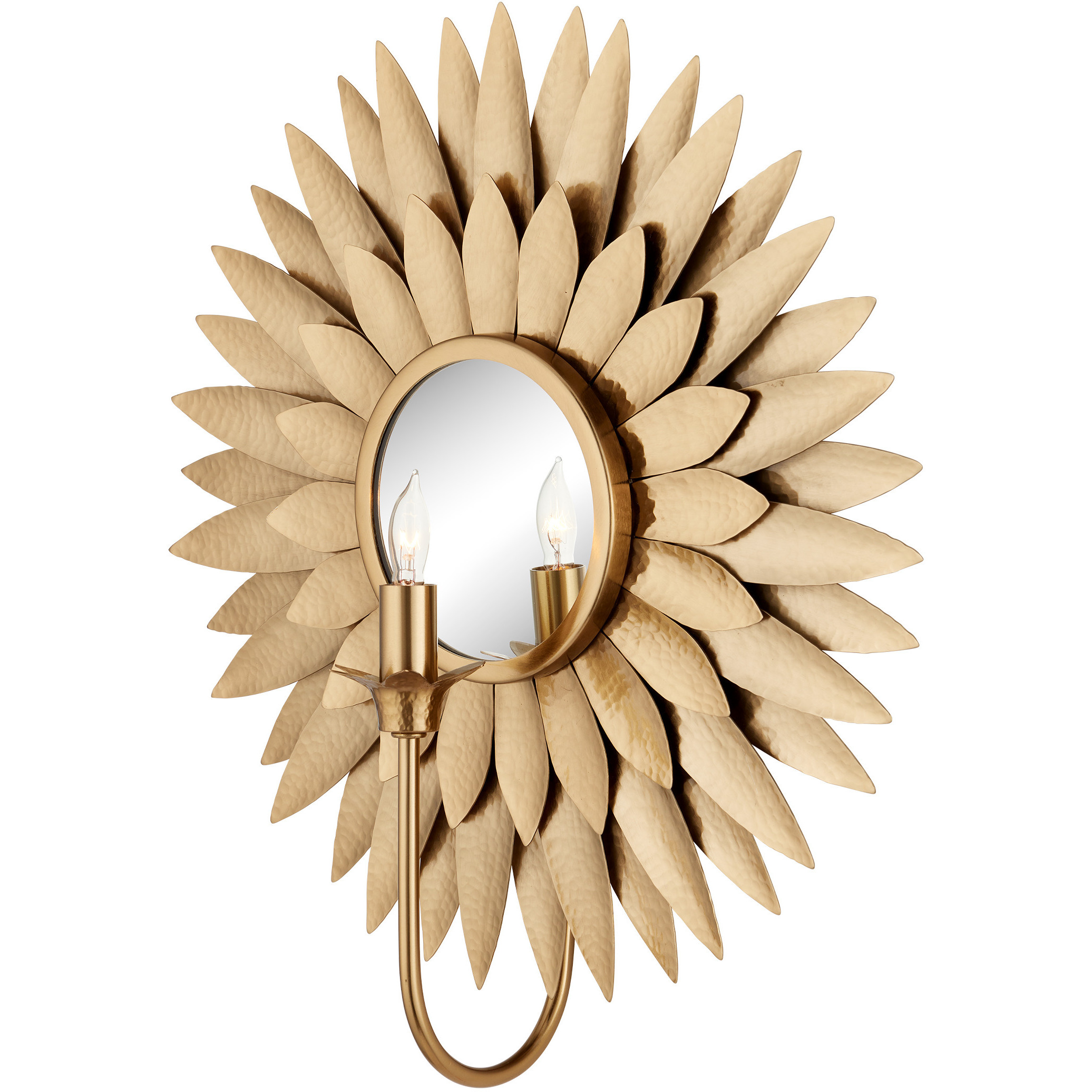 Plumage 1 Light 17 inch Antique Brass Wall Sconce Wall Light
